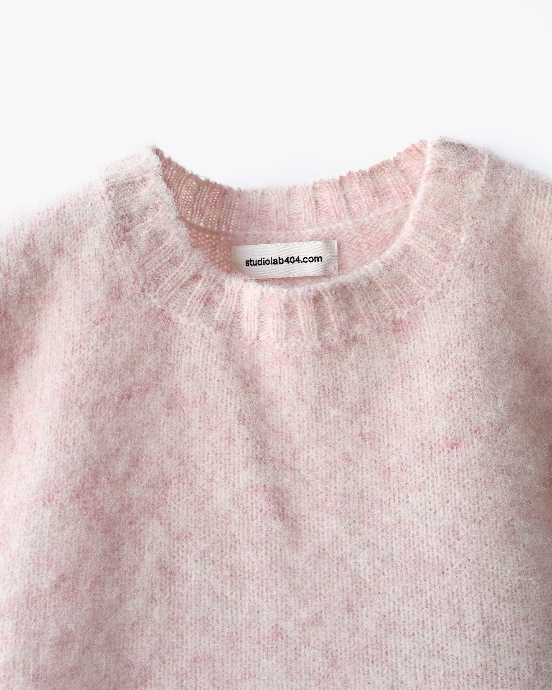 404 Shaggy Dog Crew Neck Vest - Pink