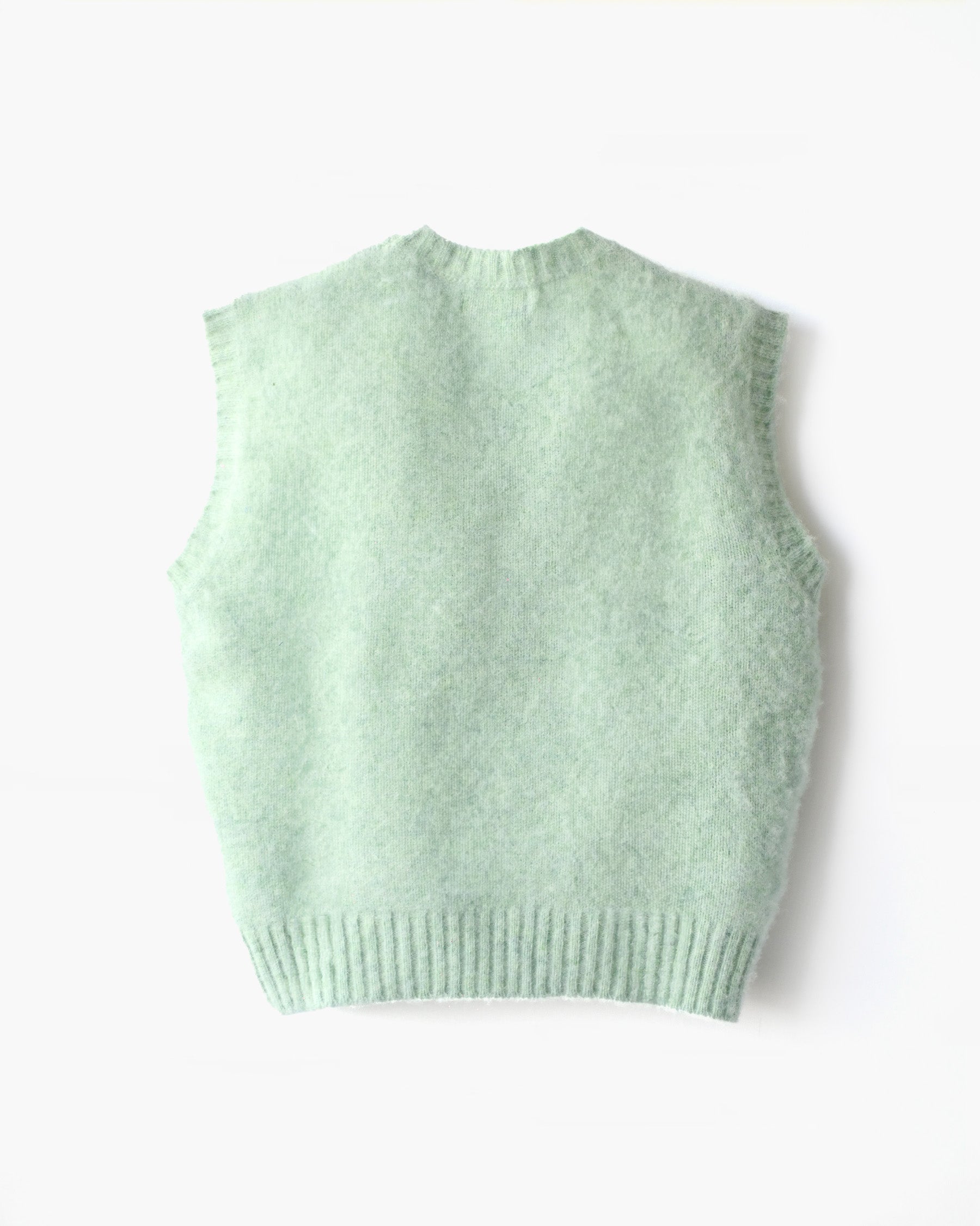 404 Shaggy Dog Crew Neck Vest - Mint