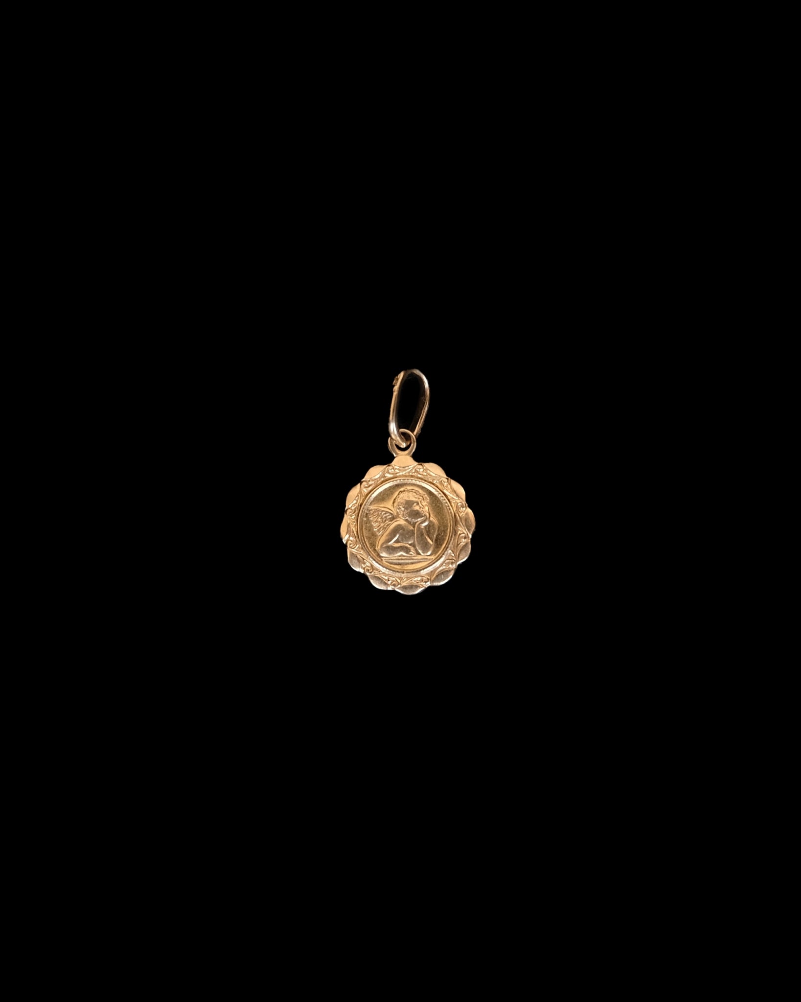 14K Charm - Saint Christopher Cupid