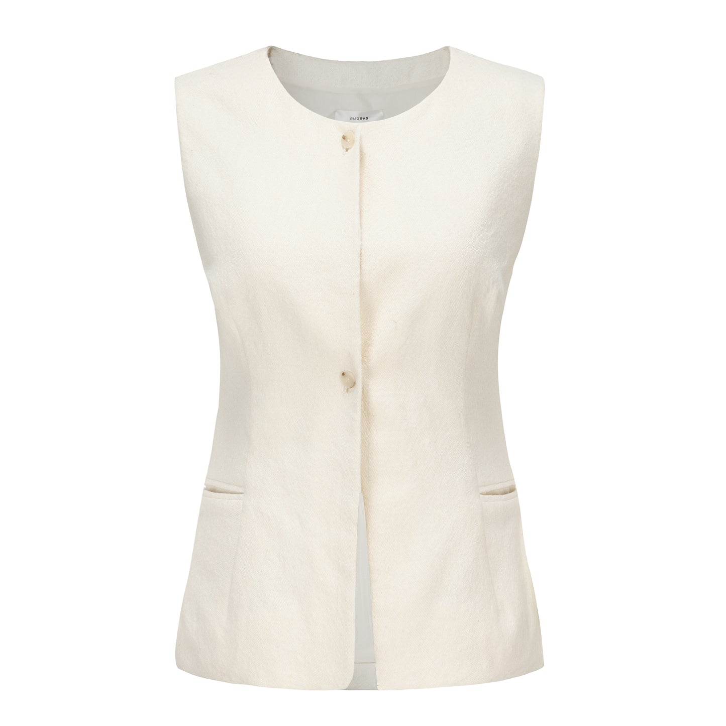 "RUOHAN" White Avonia Vest