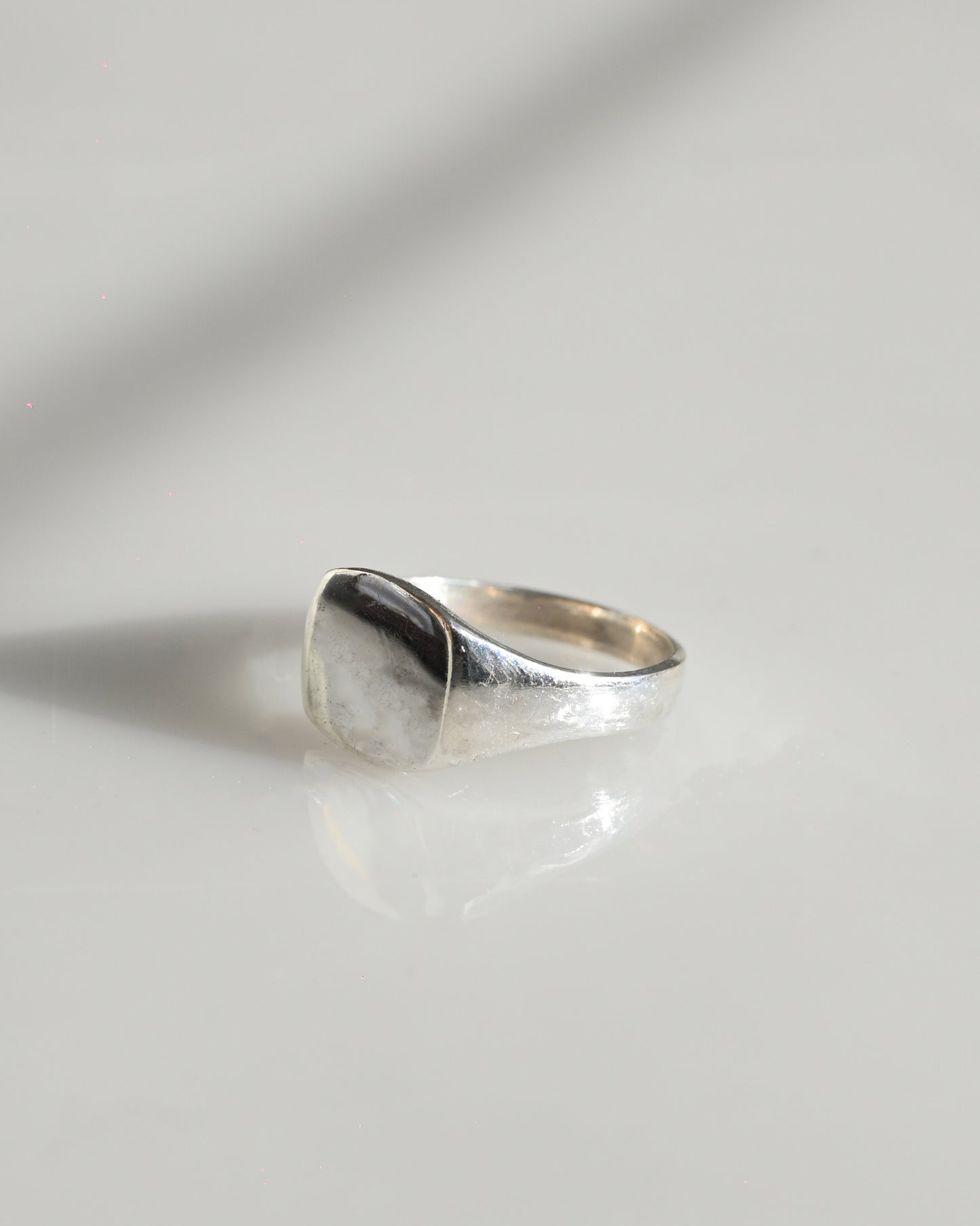 Signet Silver Ring - Square (10号)