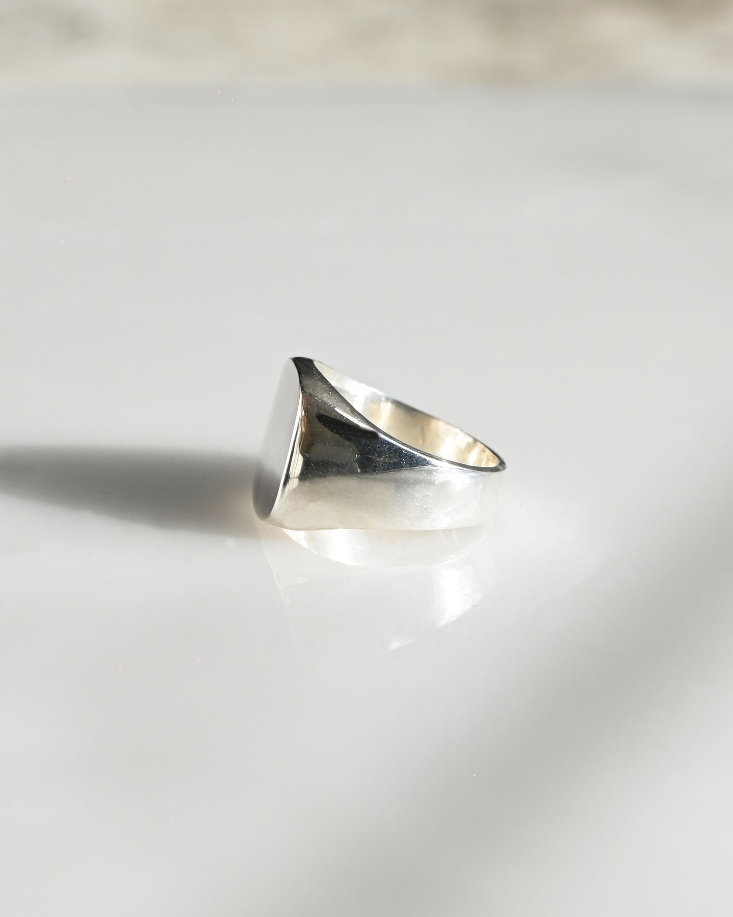 Signet Silver Ring - Square (9号)