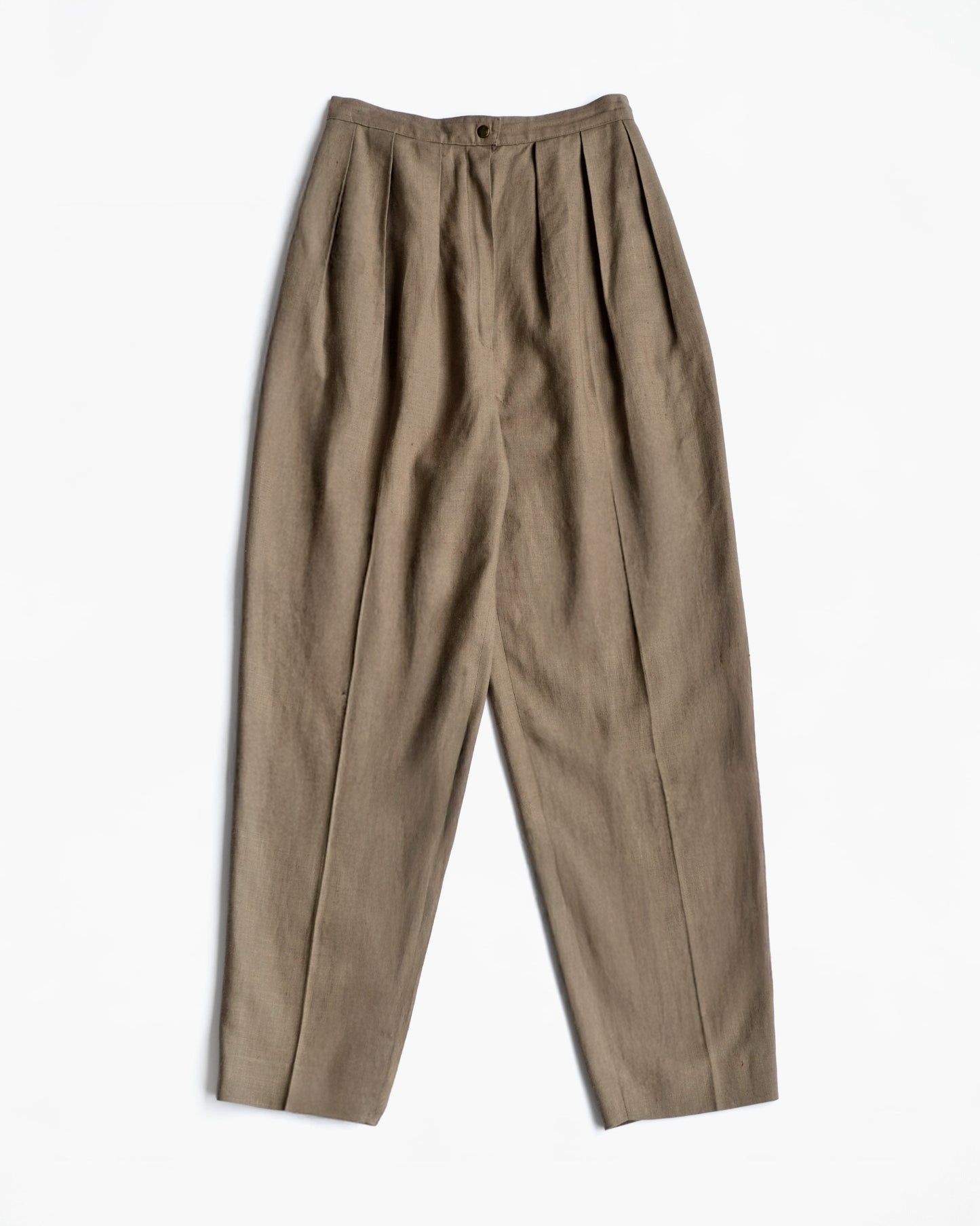 Tapered Pleated Trousers
