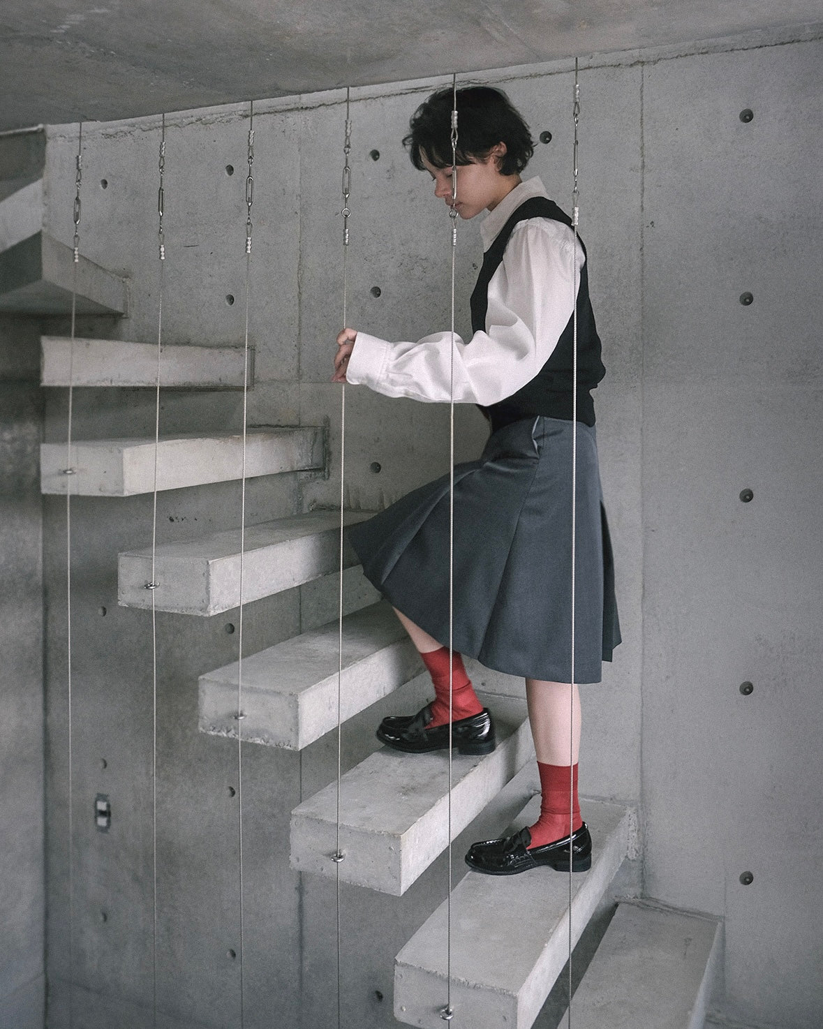 404 Pleated Culotte Skirt