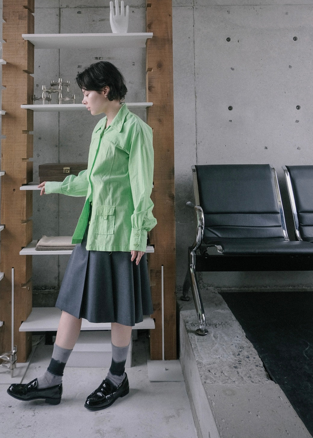 404 Pleated Culotte Skirt