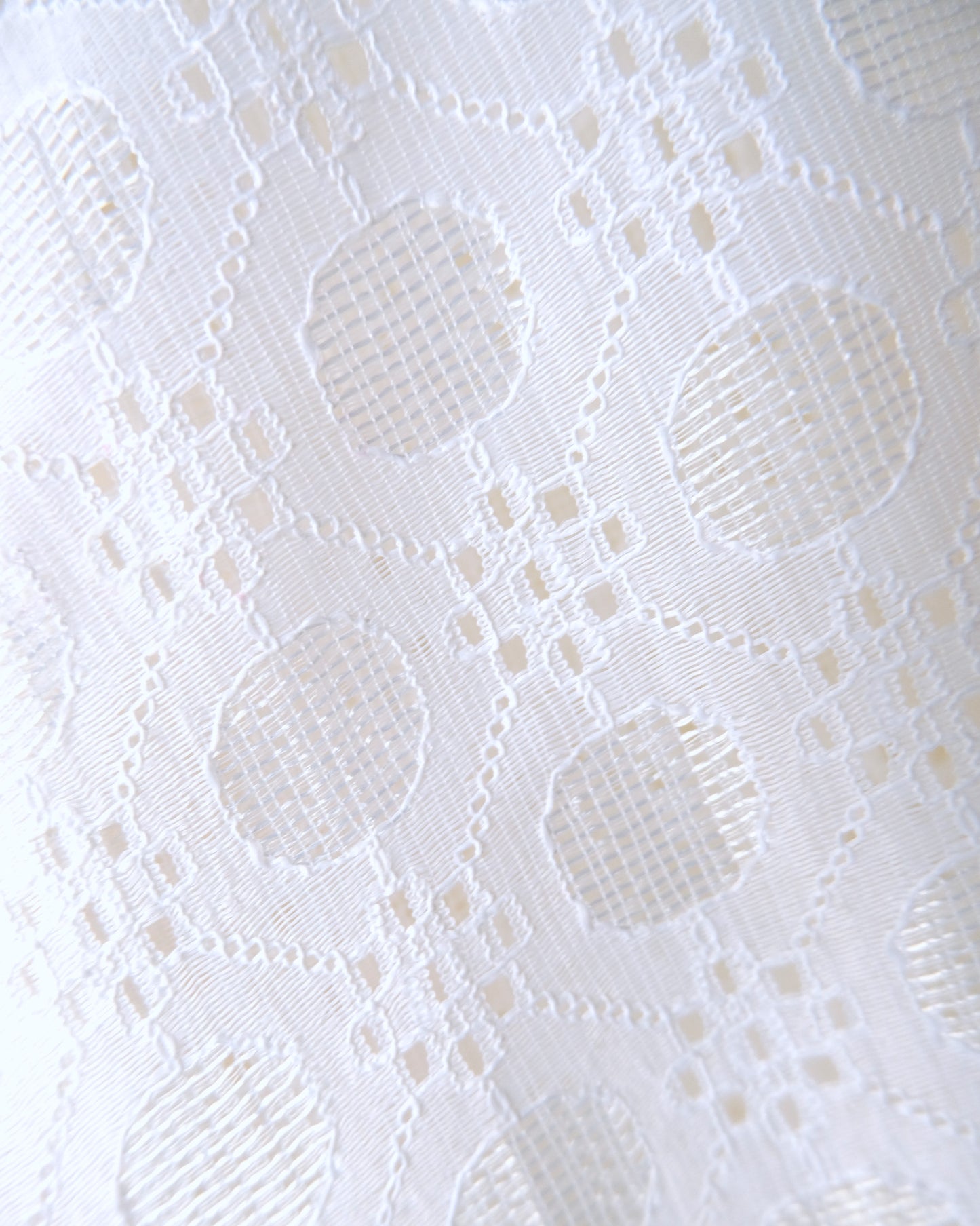 70's White Lace S/S Shirt