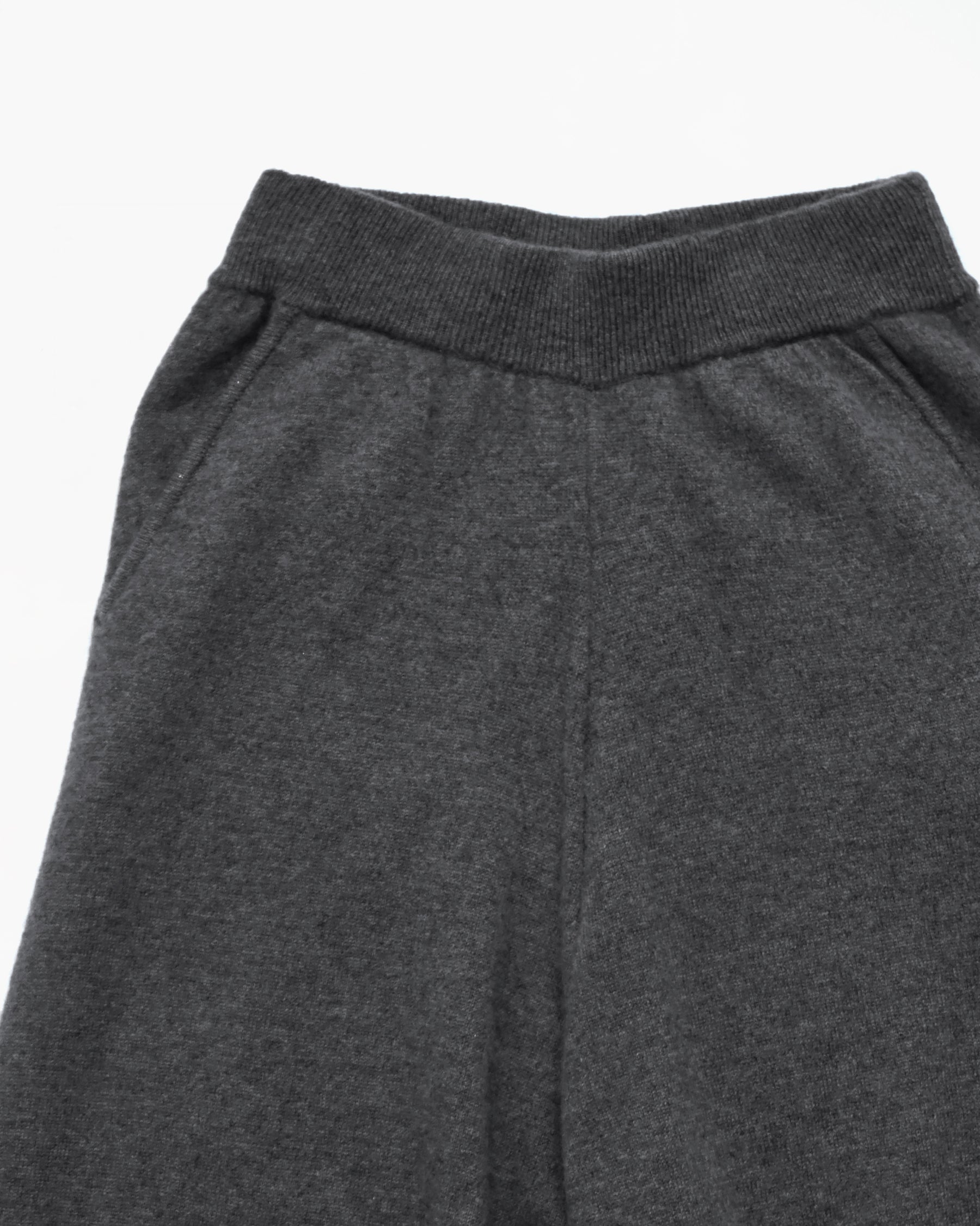 404 100% Cashmere Wide Pants - Charcoal