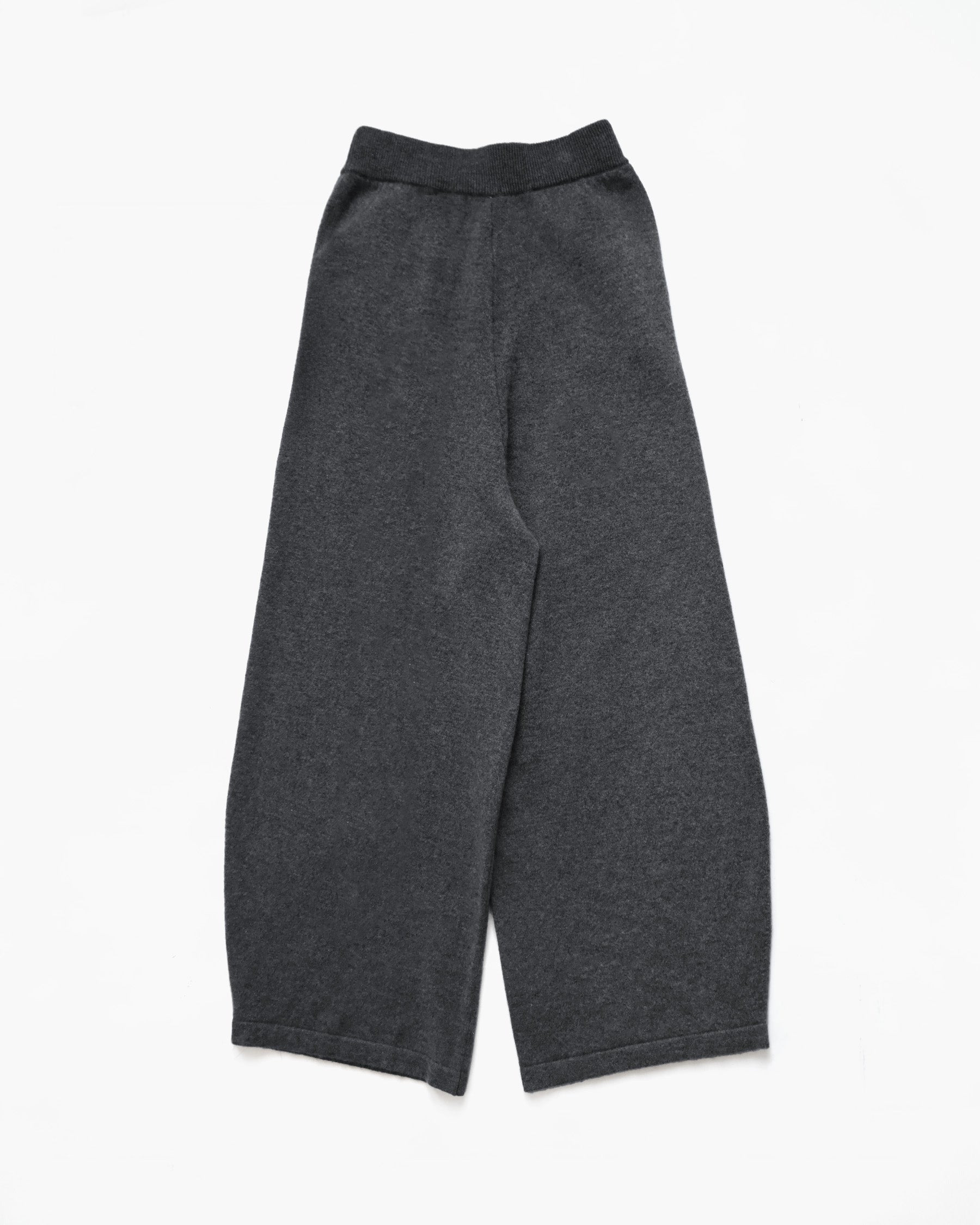 404 100% Cashmere Wide Pants - Charcoal