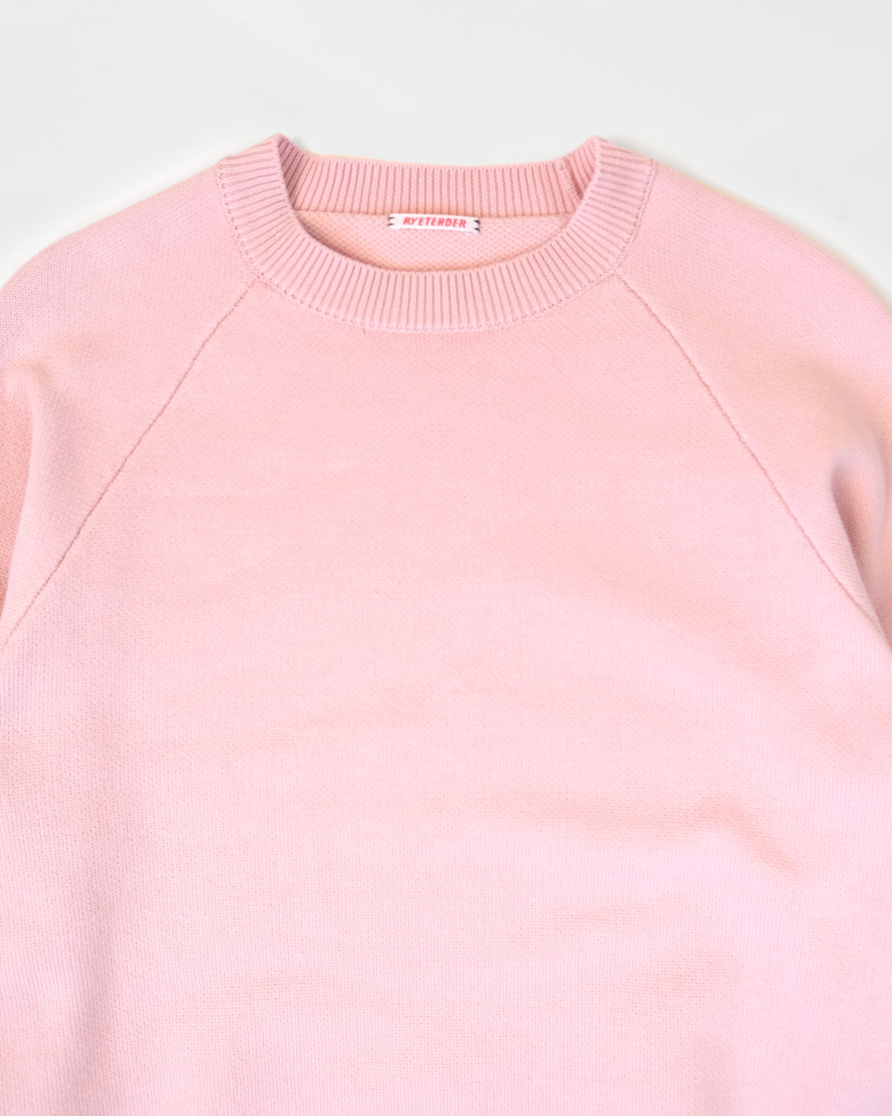 404 Paled Color Crew Neck Sweater by RYE TENDER - Pink