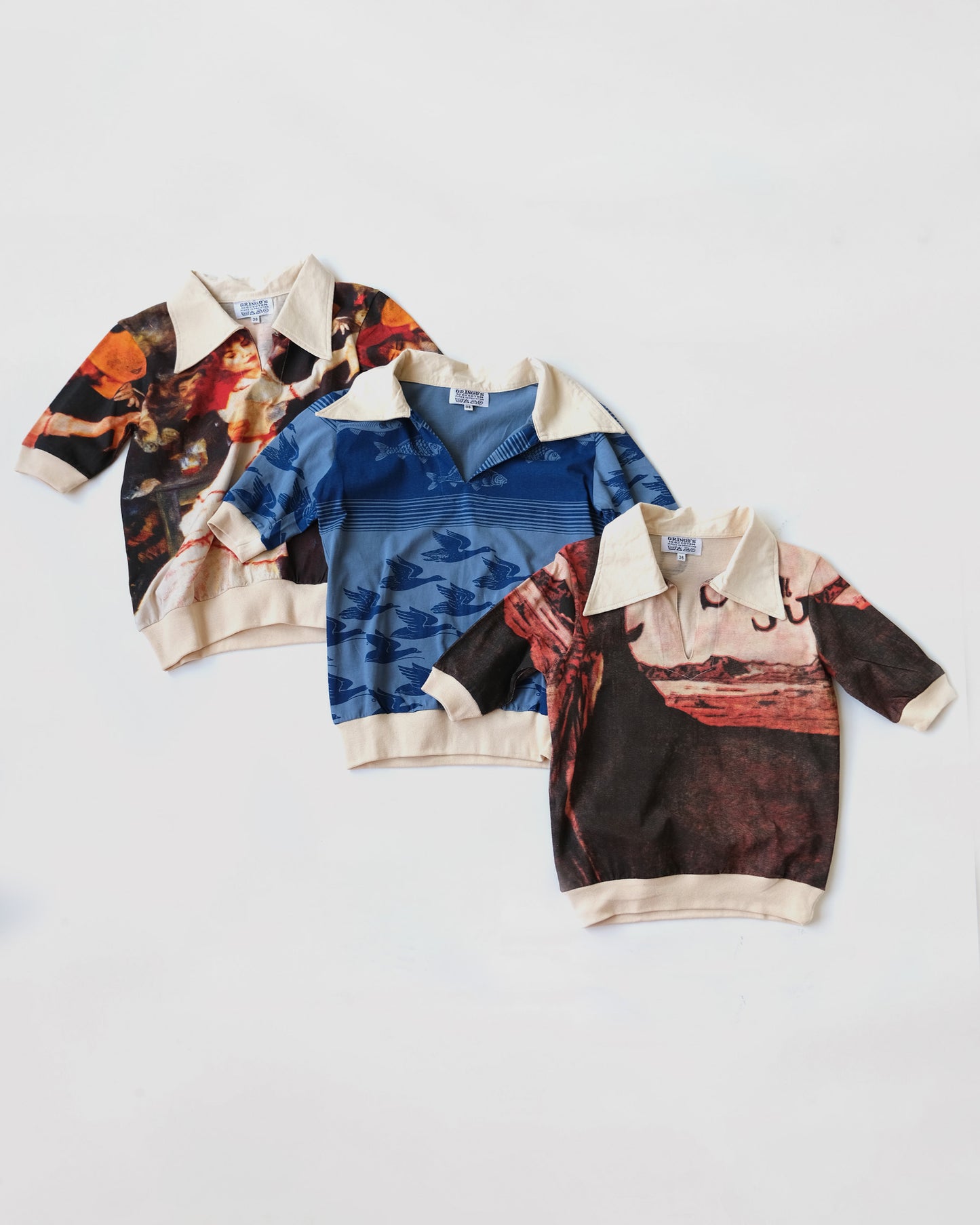 Art Printed S/S Cotton Polo