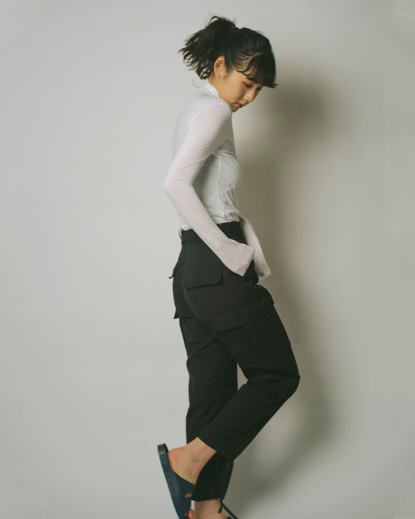 US Cotton x Poly 6 Pockets Pants Black