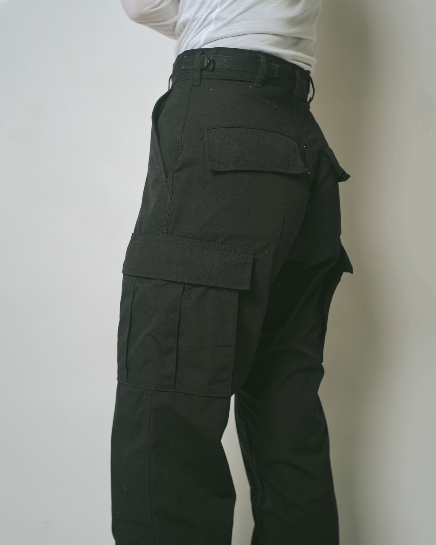 US Cotton x Poly 6 Pockets Pants Black