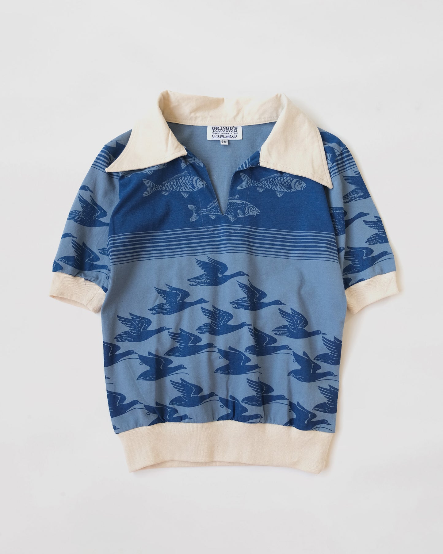 Art Printed S/S Cotton Polo
