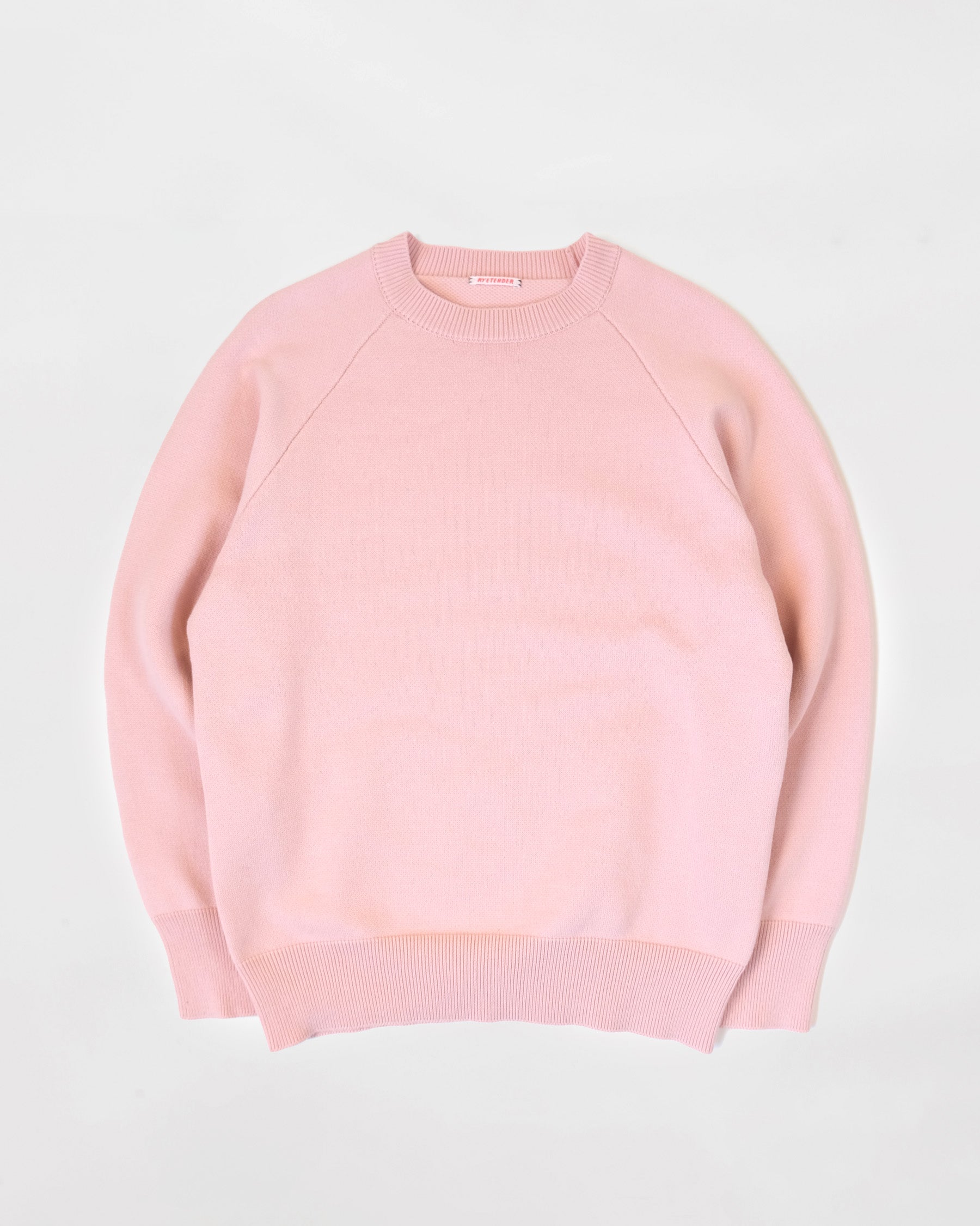 404 Paled Color Crew Neck Sweater by RYE TENDER - Pink