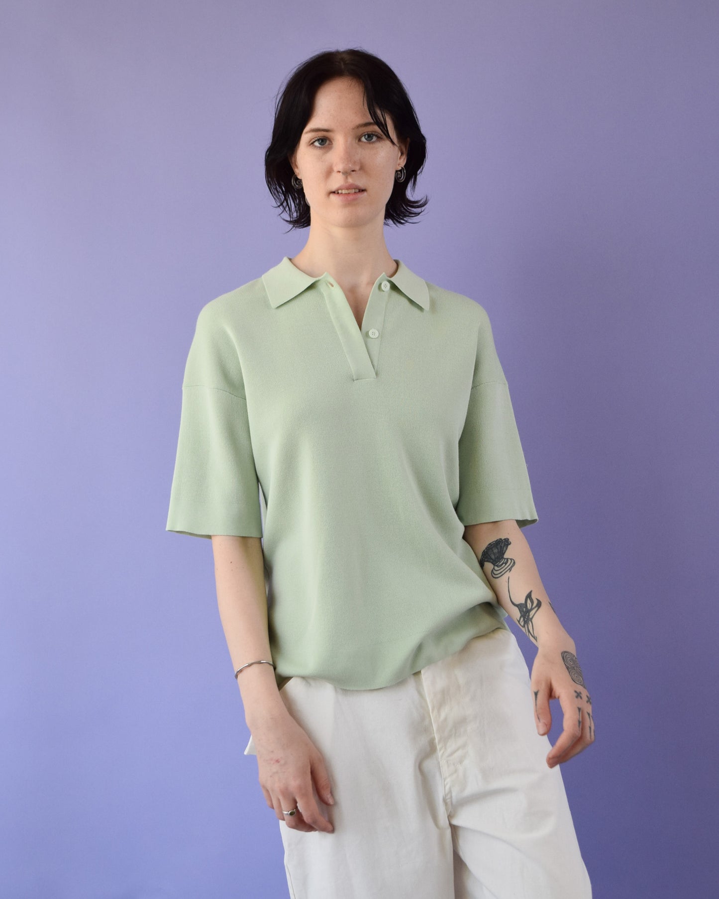 "RYE TENDER" Beach Polo Light Green