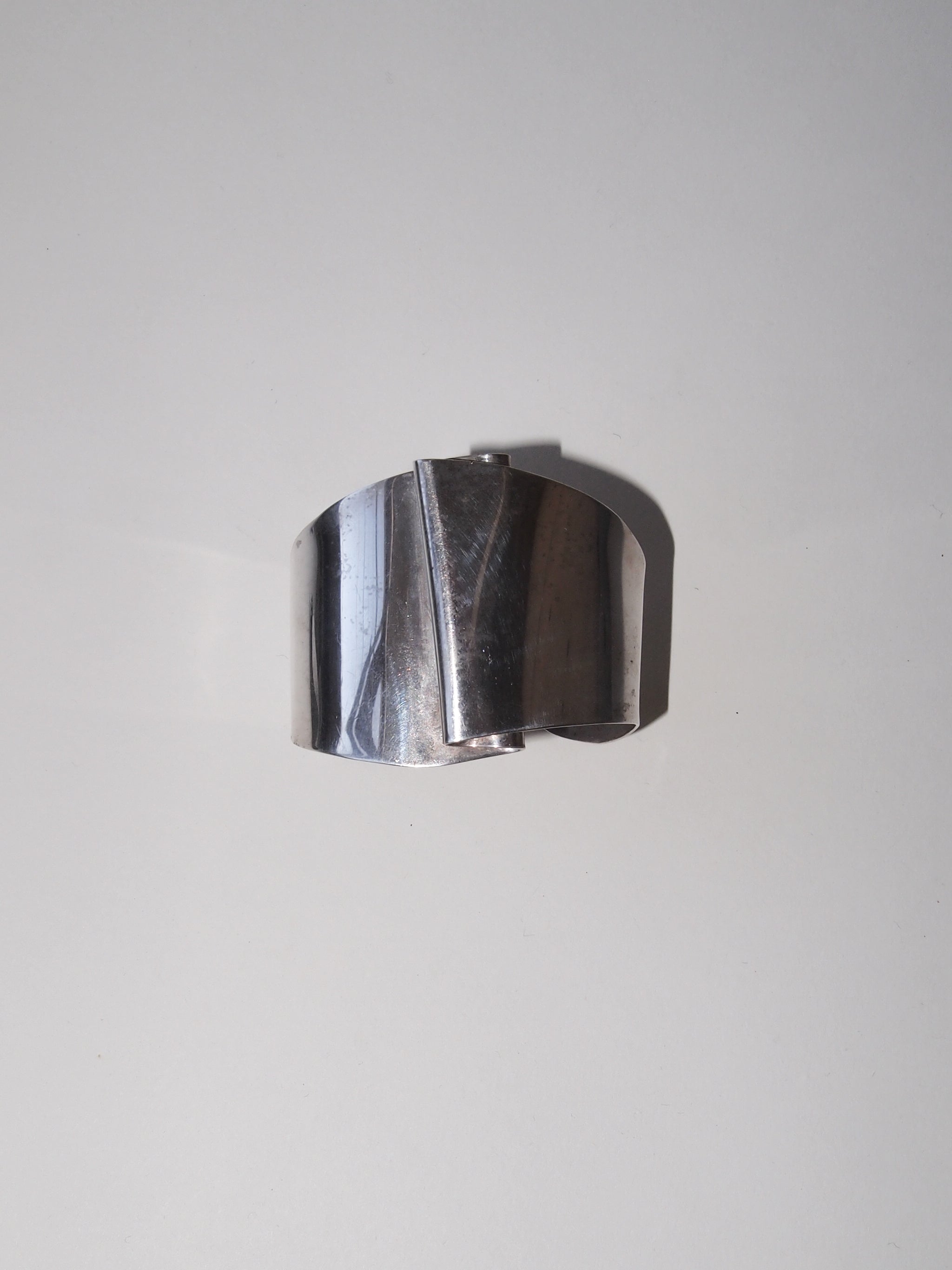 Silver Papery Bangle Made in Mexico