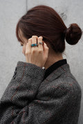 Wool Blazer & Turquoise Silver Drop