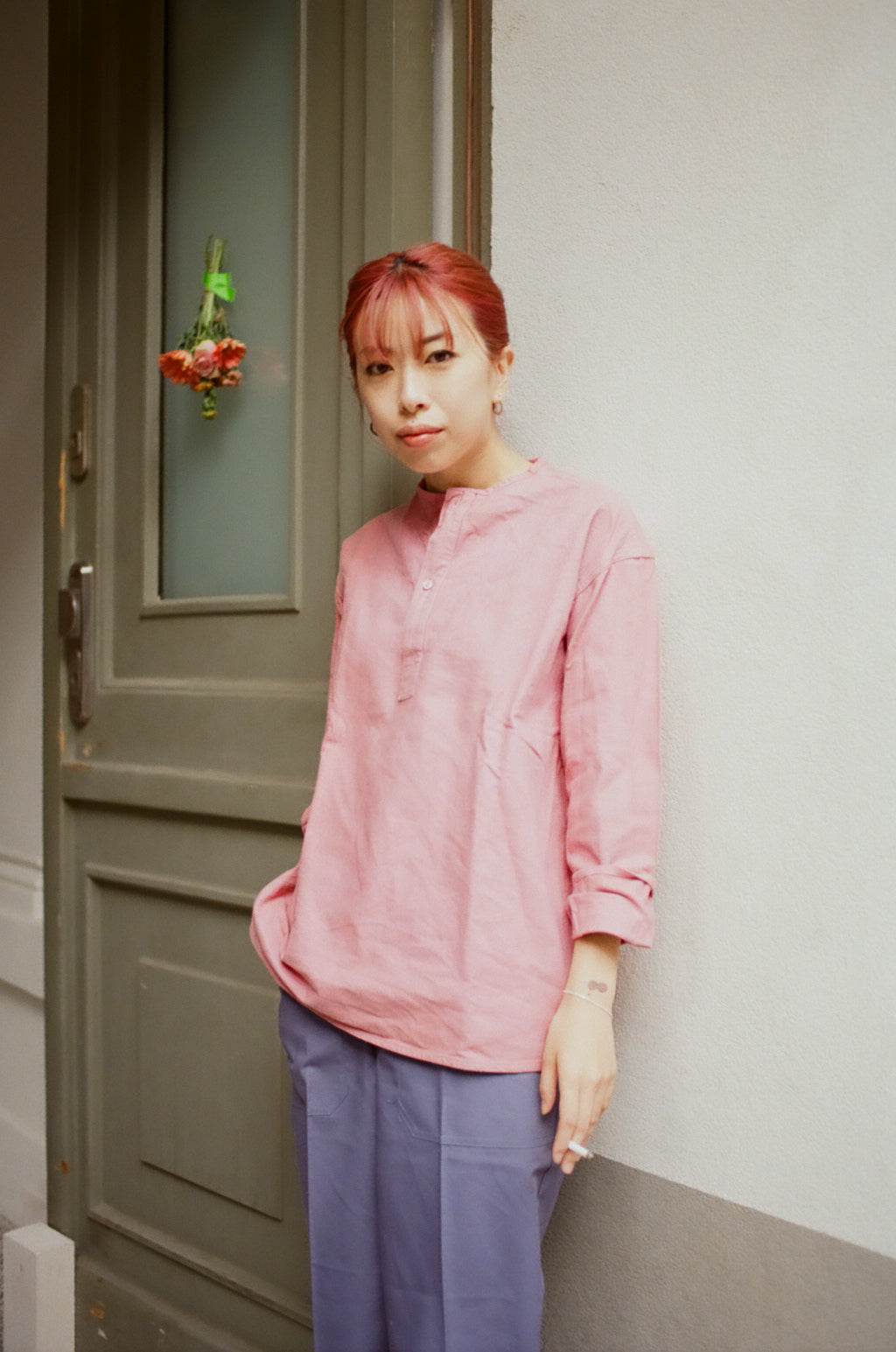 Over-dyed Russian Pullover - Pink