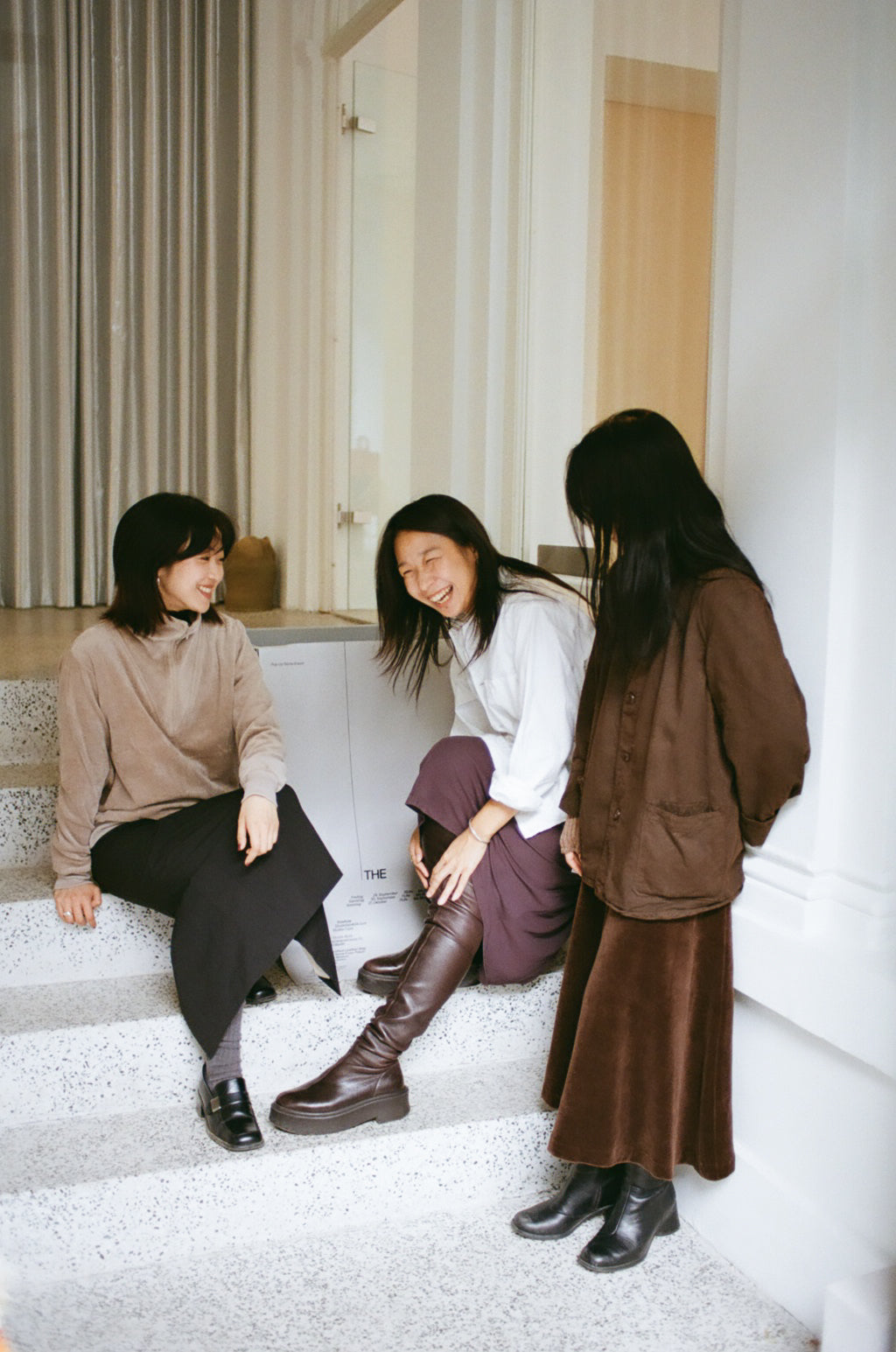Velour Skirt - Dark Brown