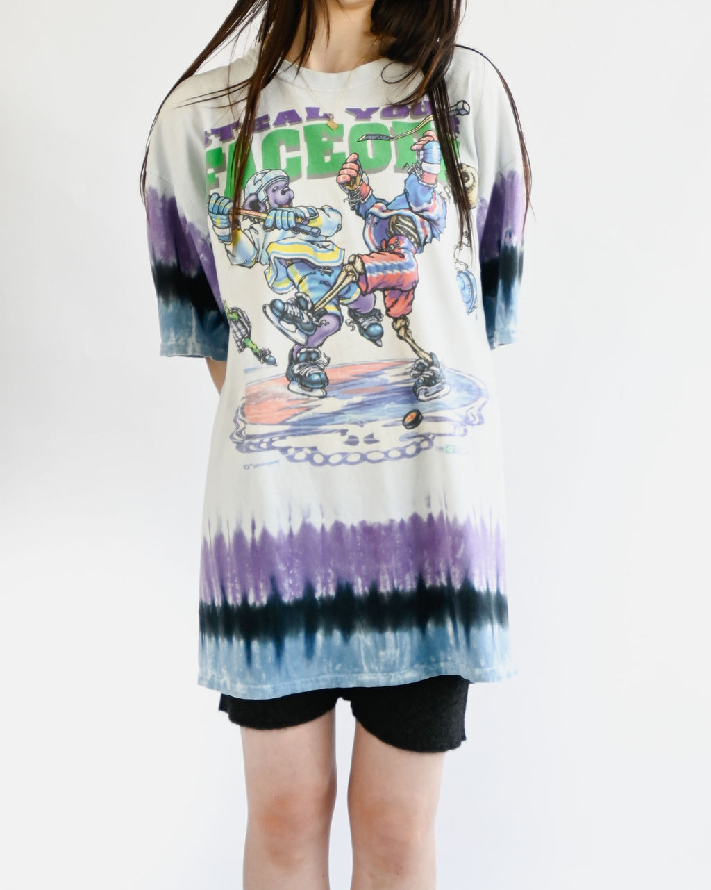 Printed Tee "Liquid Blue"