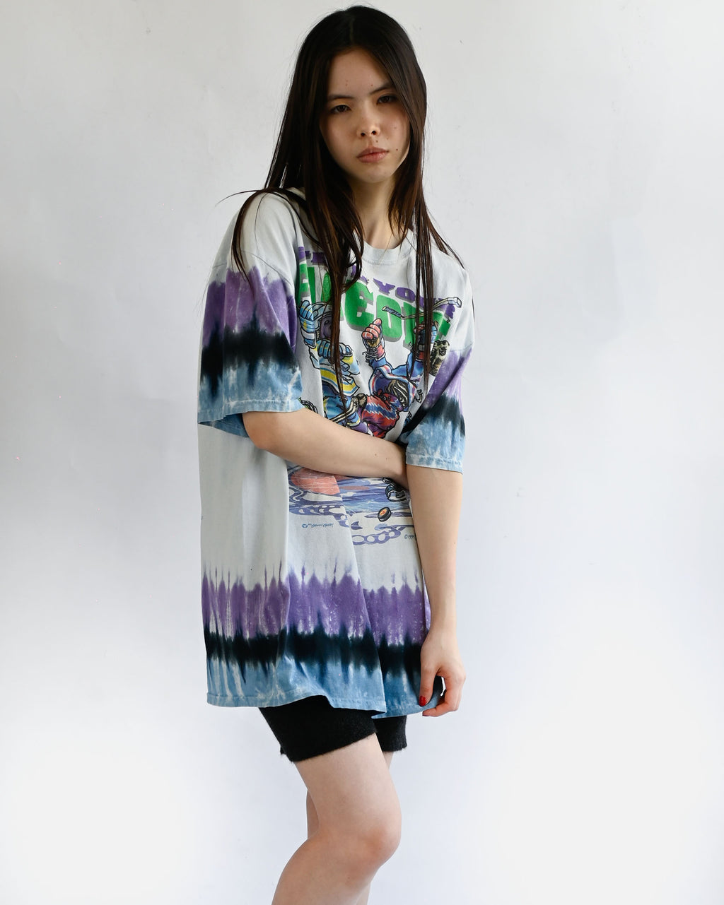 Printed Tee "Liquid Blue"