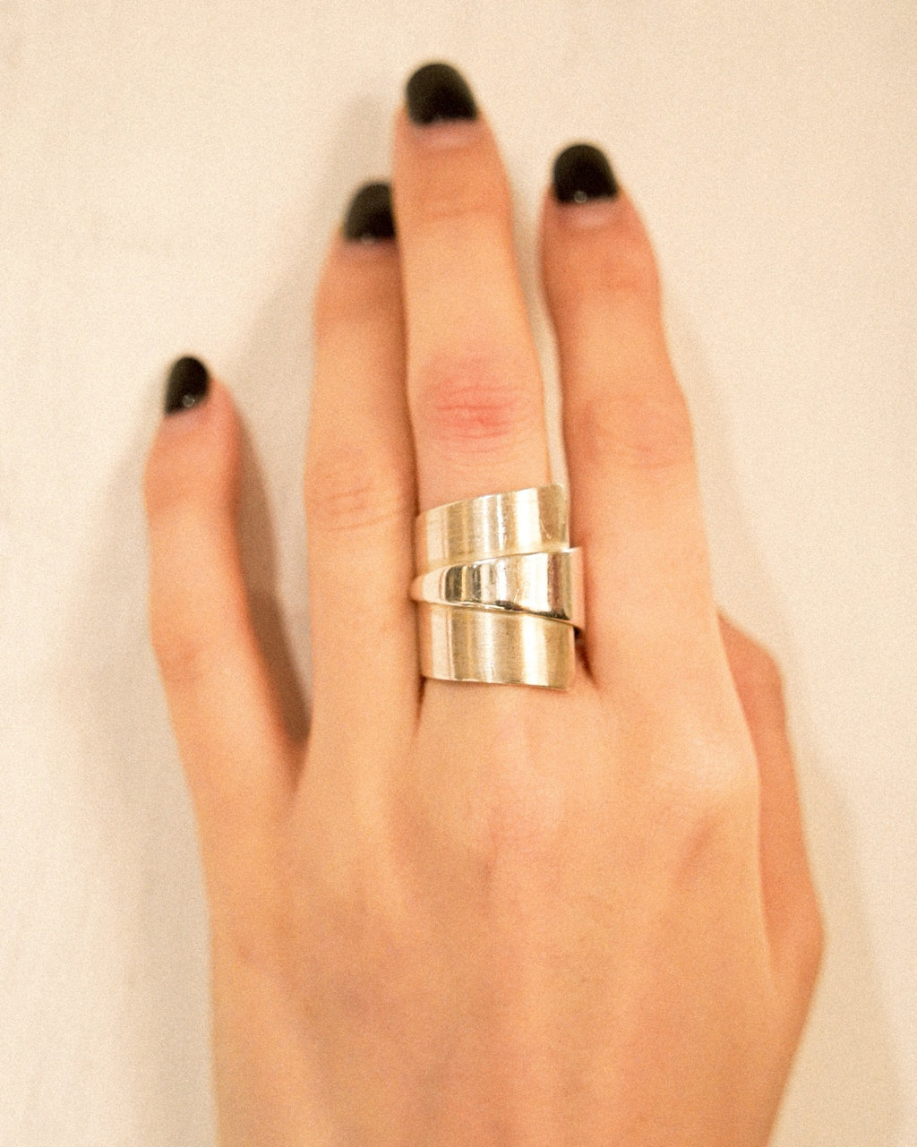 Silver Paper Wrap Ring (SVR25AW01)