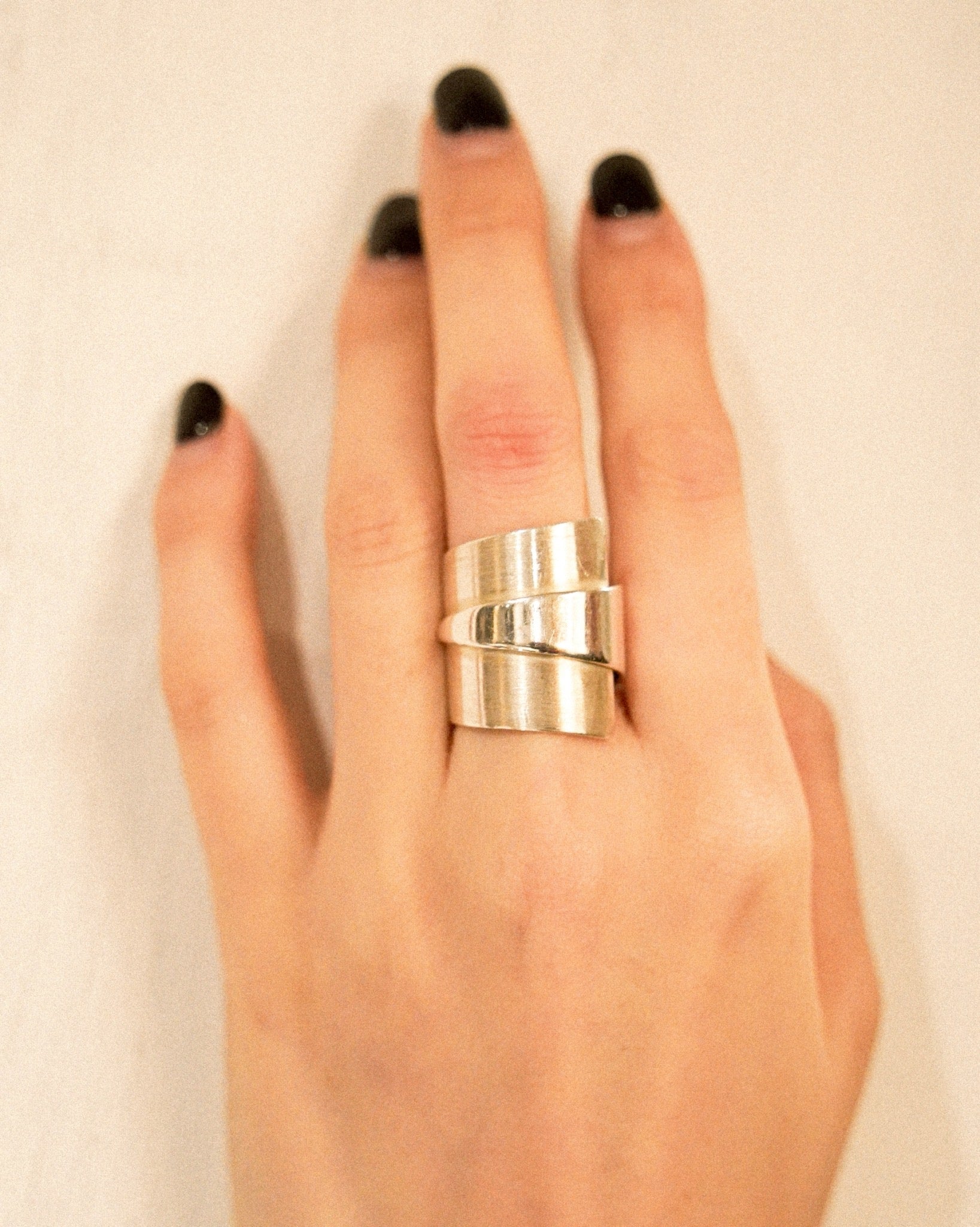 Silver Paper Wrap Ring (SVR25AW01)