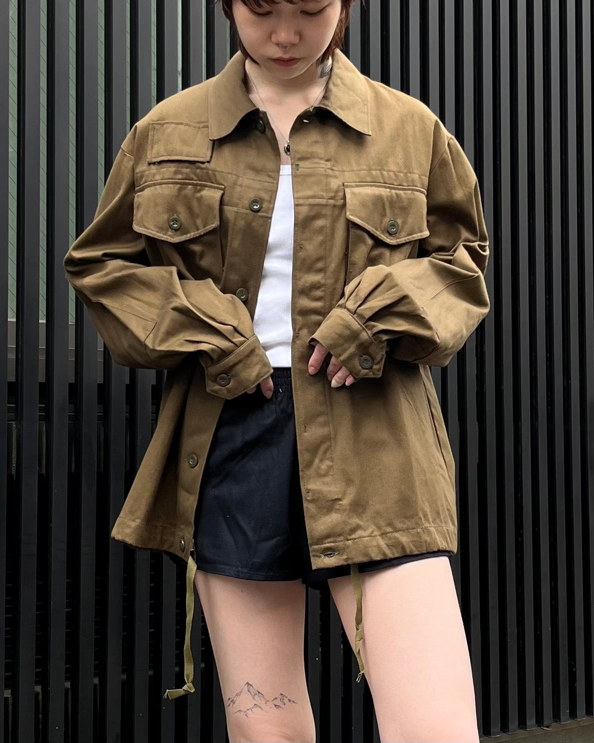 60'~80's Czech Fly Front Work Jacket