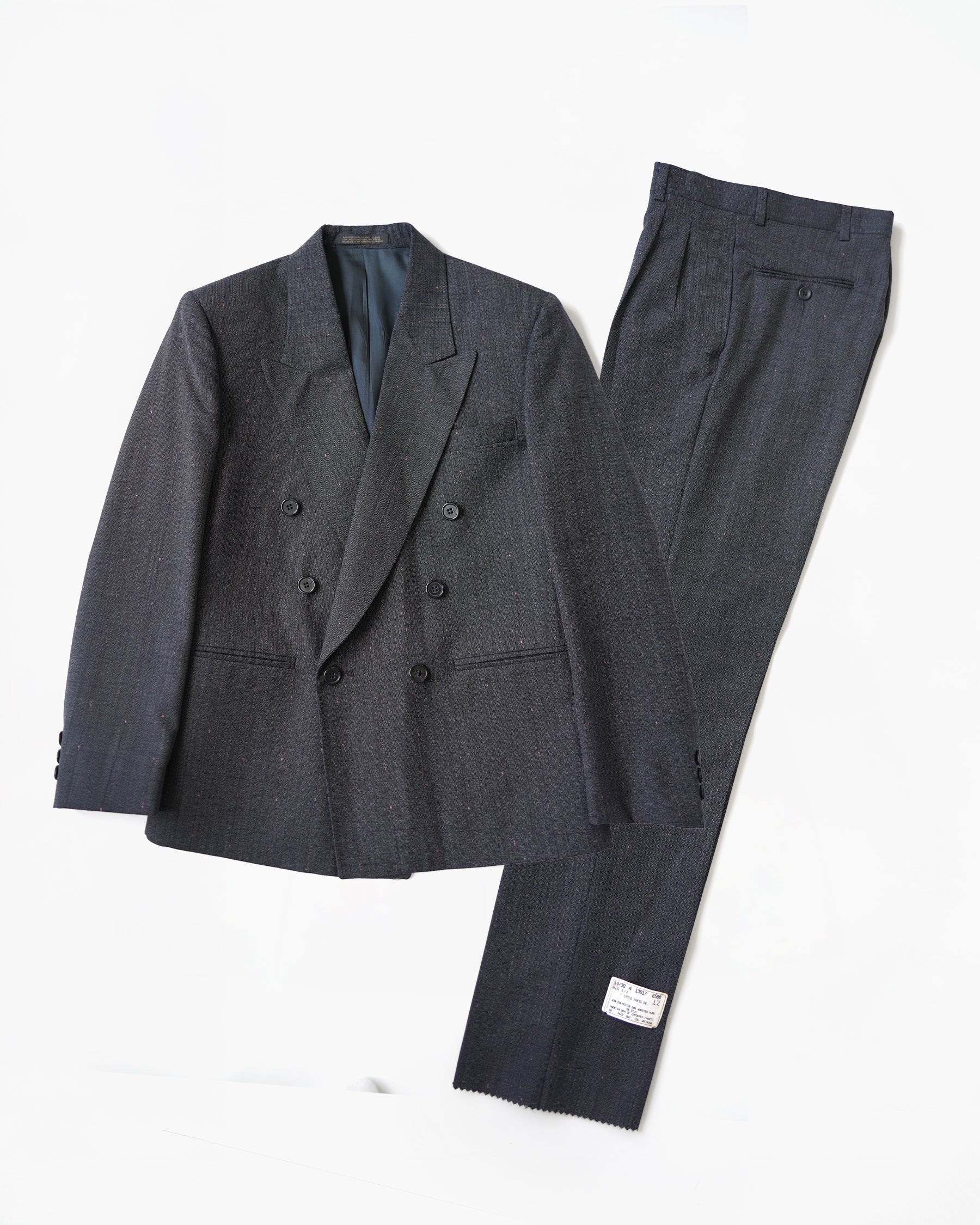 Double Breasted Suit with Pin Dots