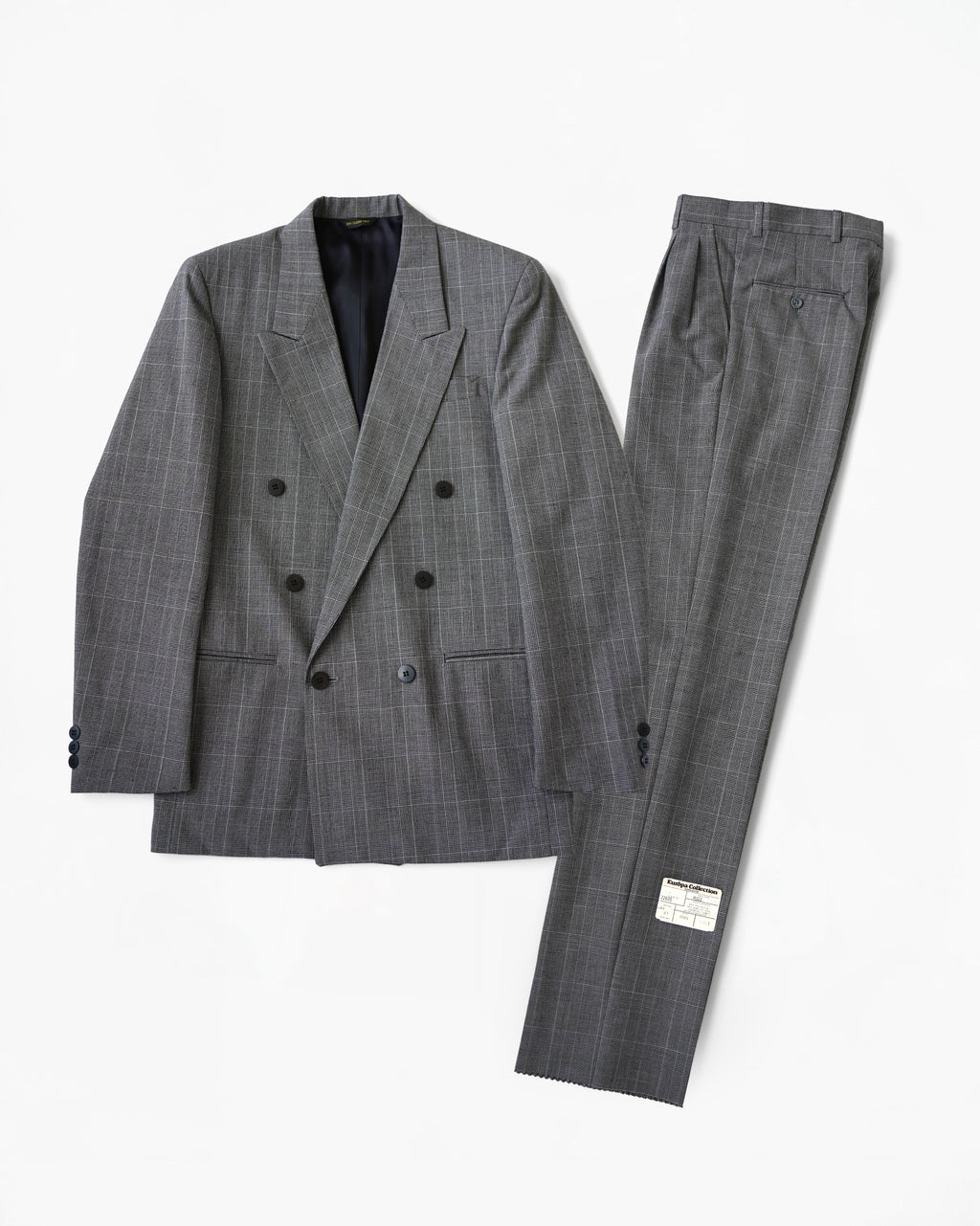 Double Breasted Glen Check Suit