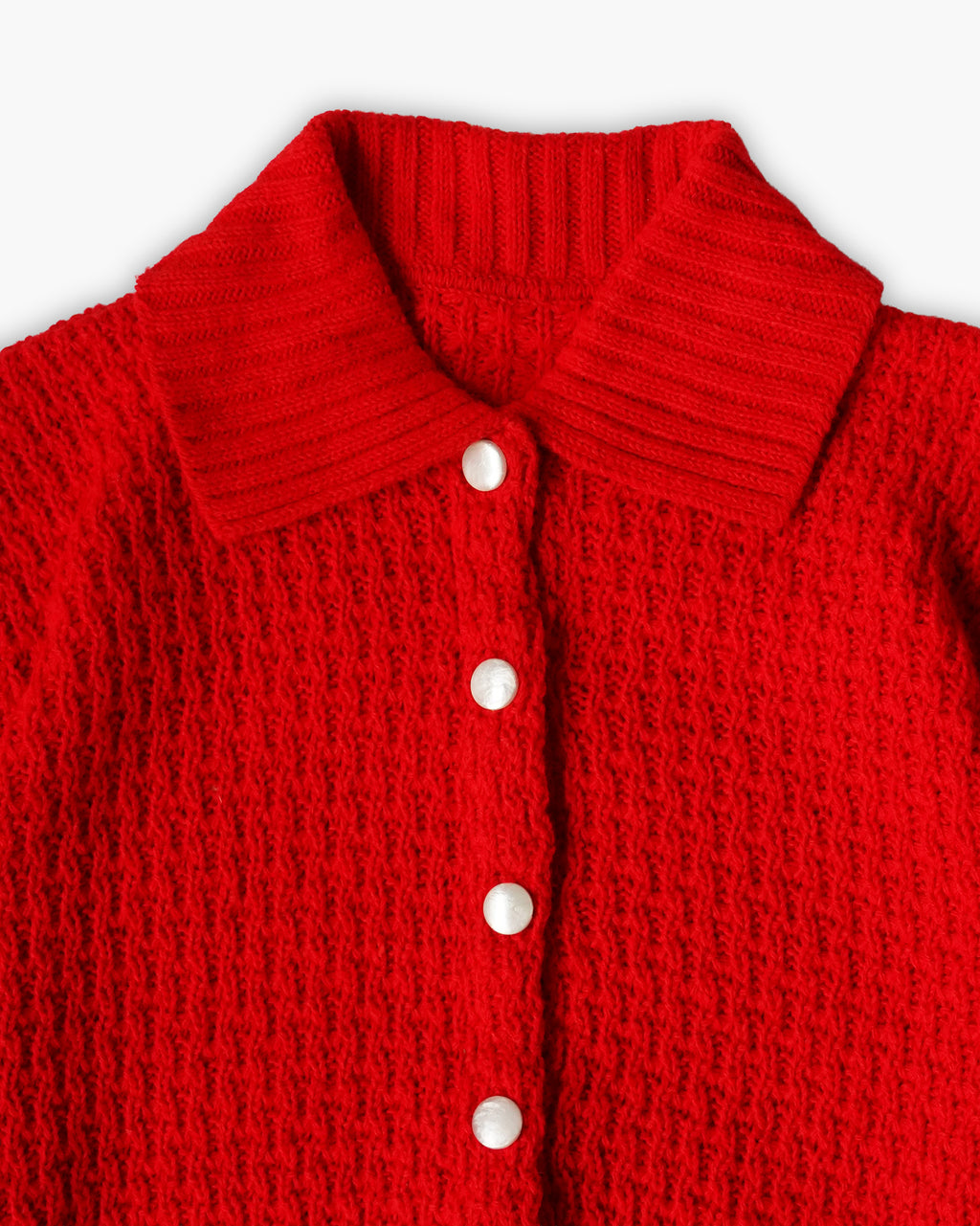 70s Red Cardigan
