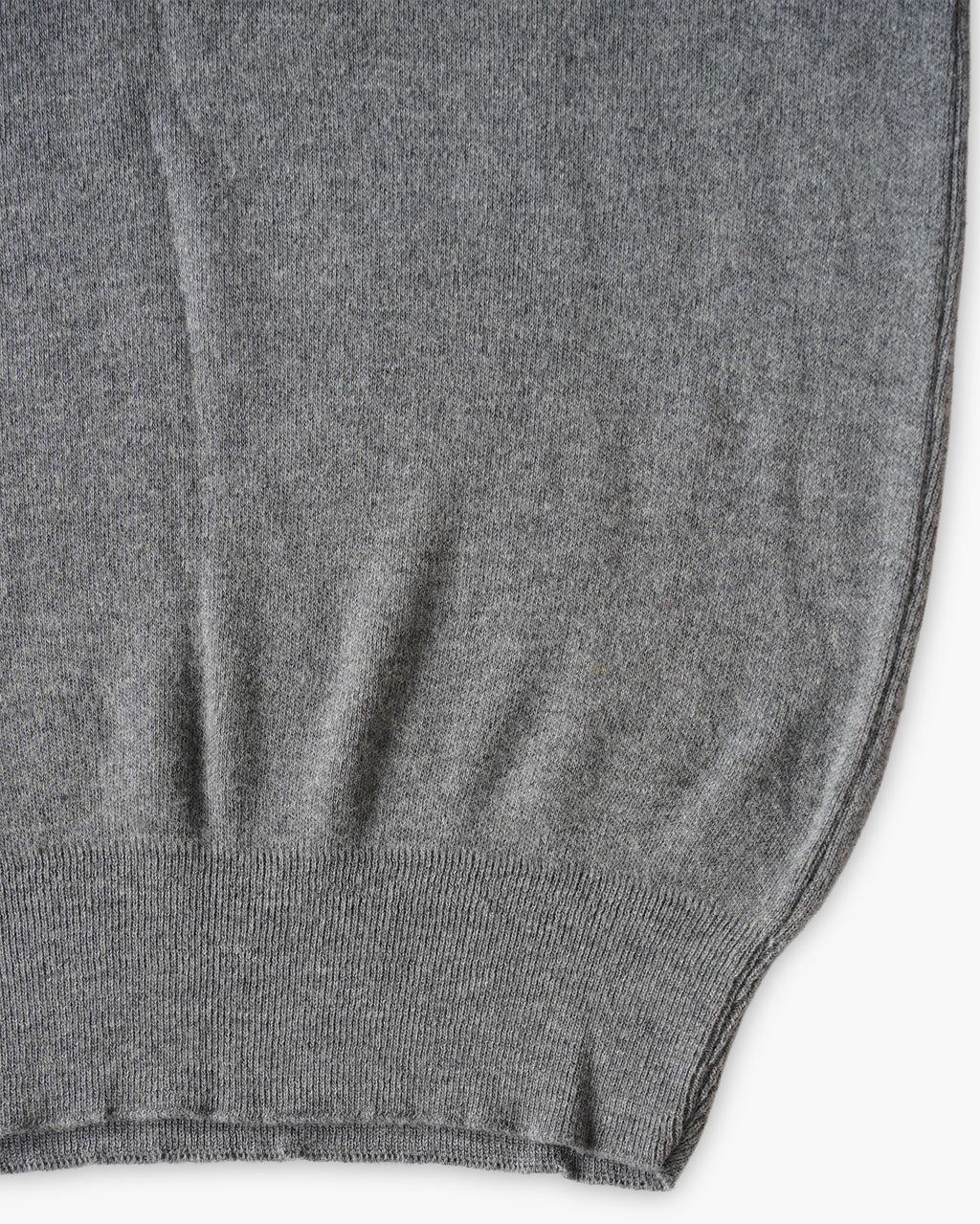 Acrylic Knit Vest - Gray