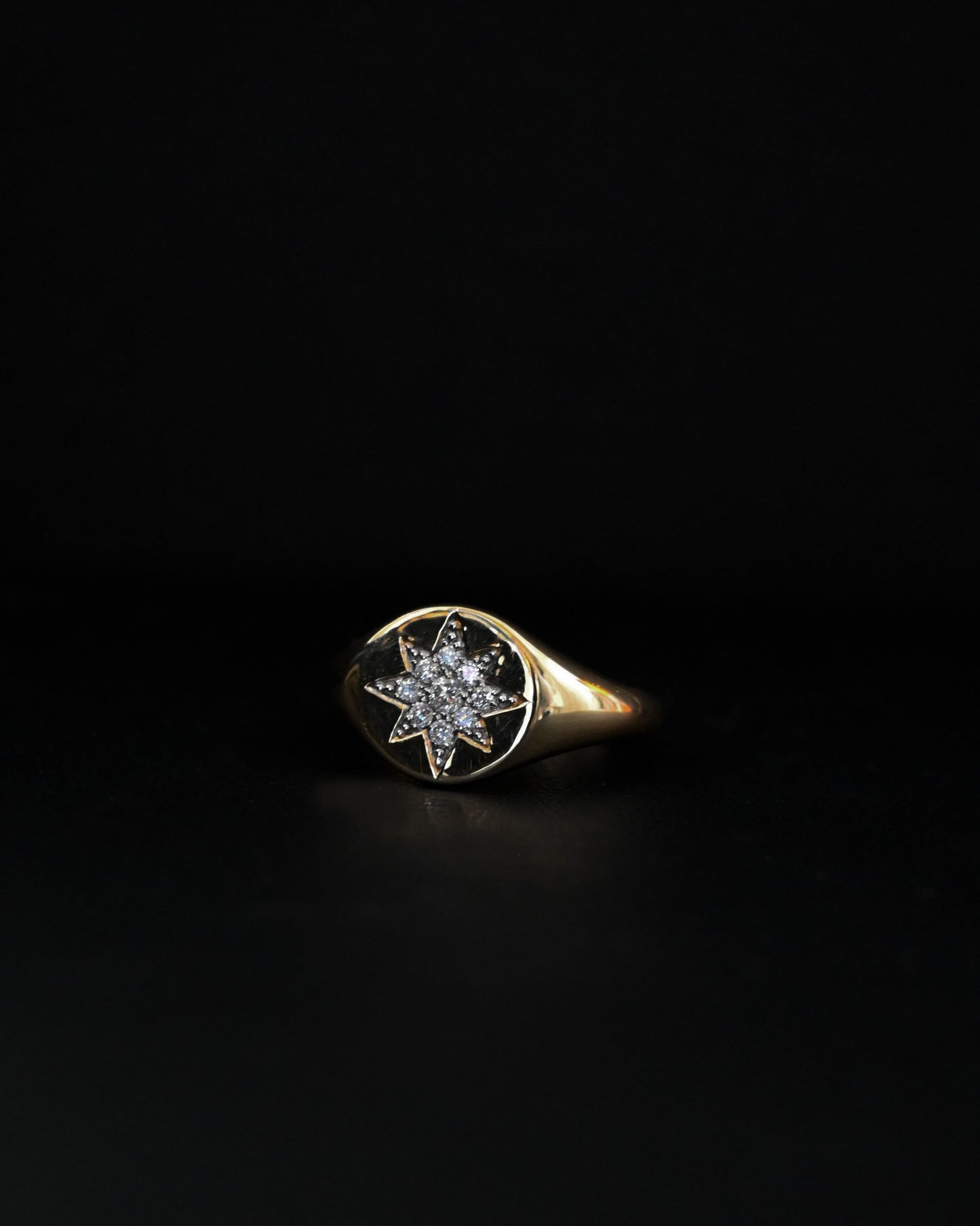 14K Gold x Diamond Ring - 7号