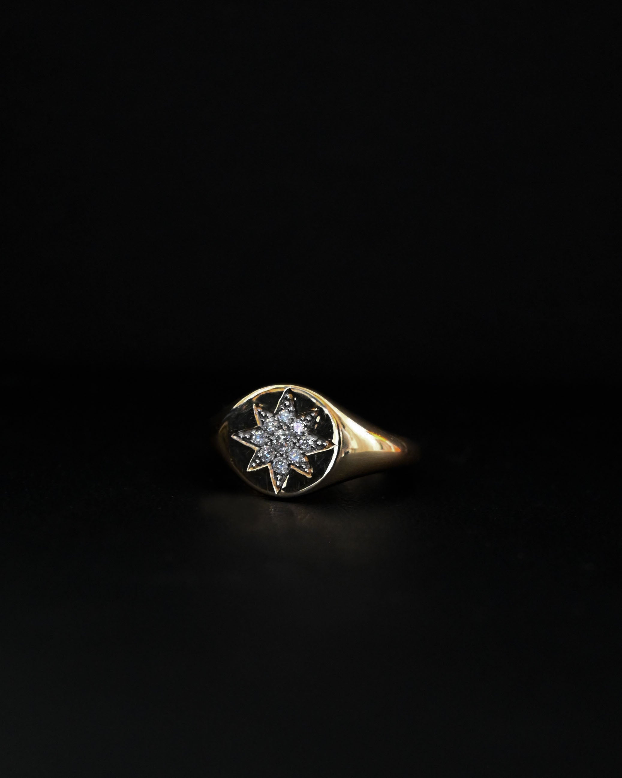 14K Gold x Diamond Ring - 7号
