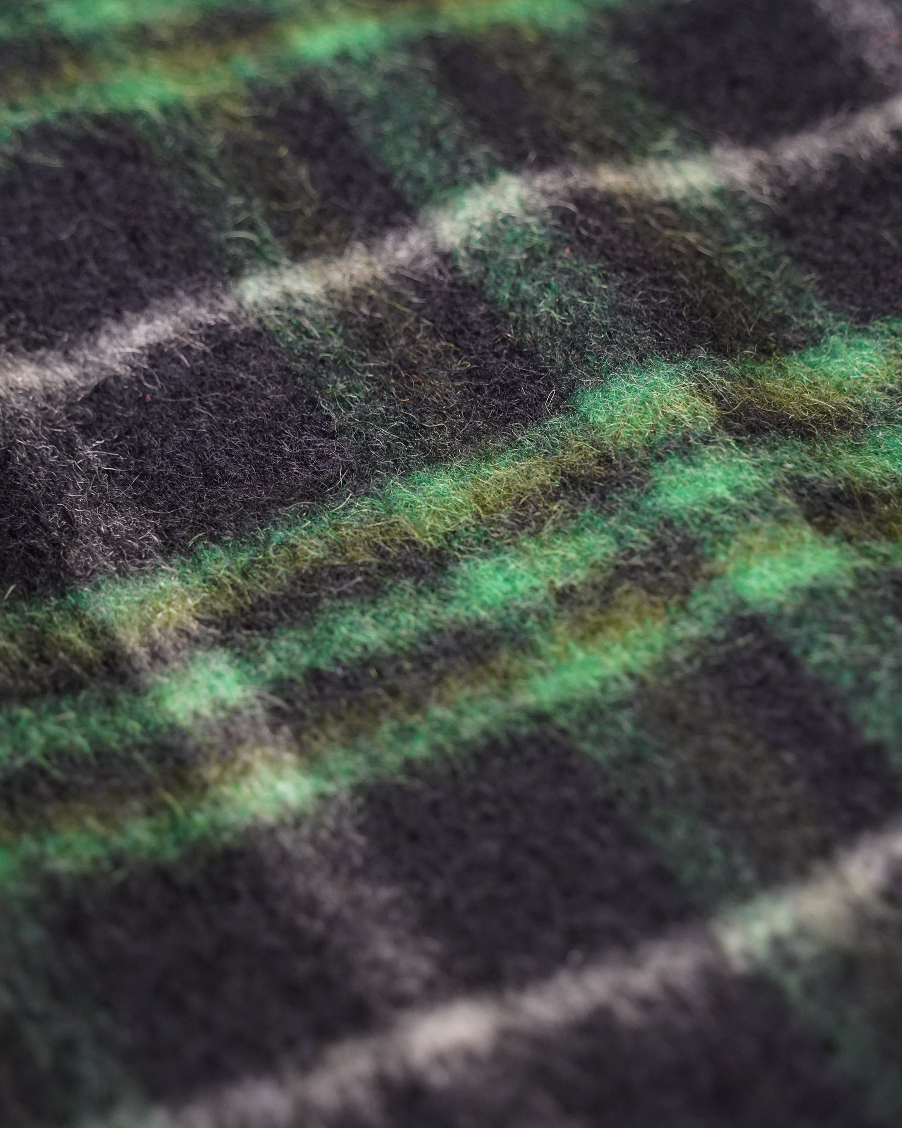 Green Plaid Wool Coat