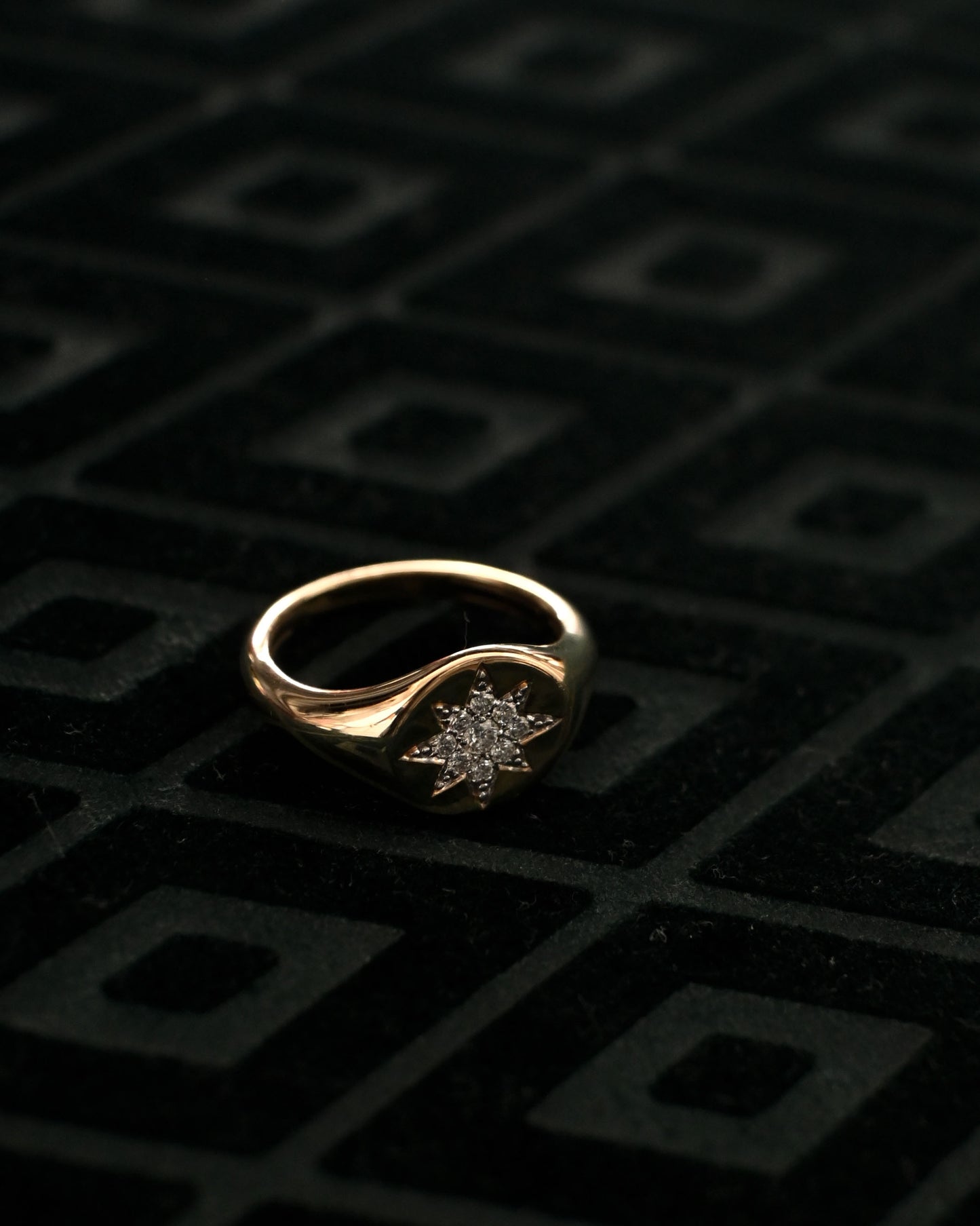 14K Gold x Diamond Ring - 7号