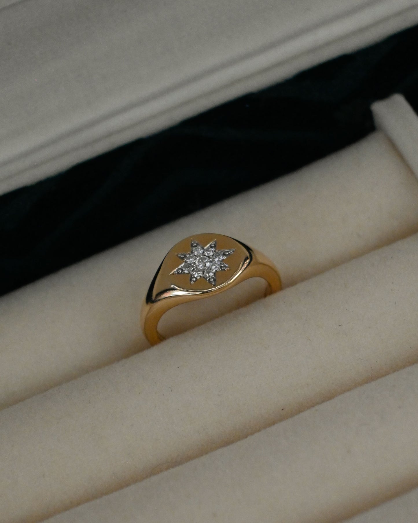 14K Gold x Diamond Ring - 7号