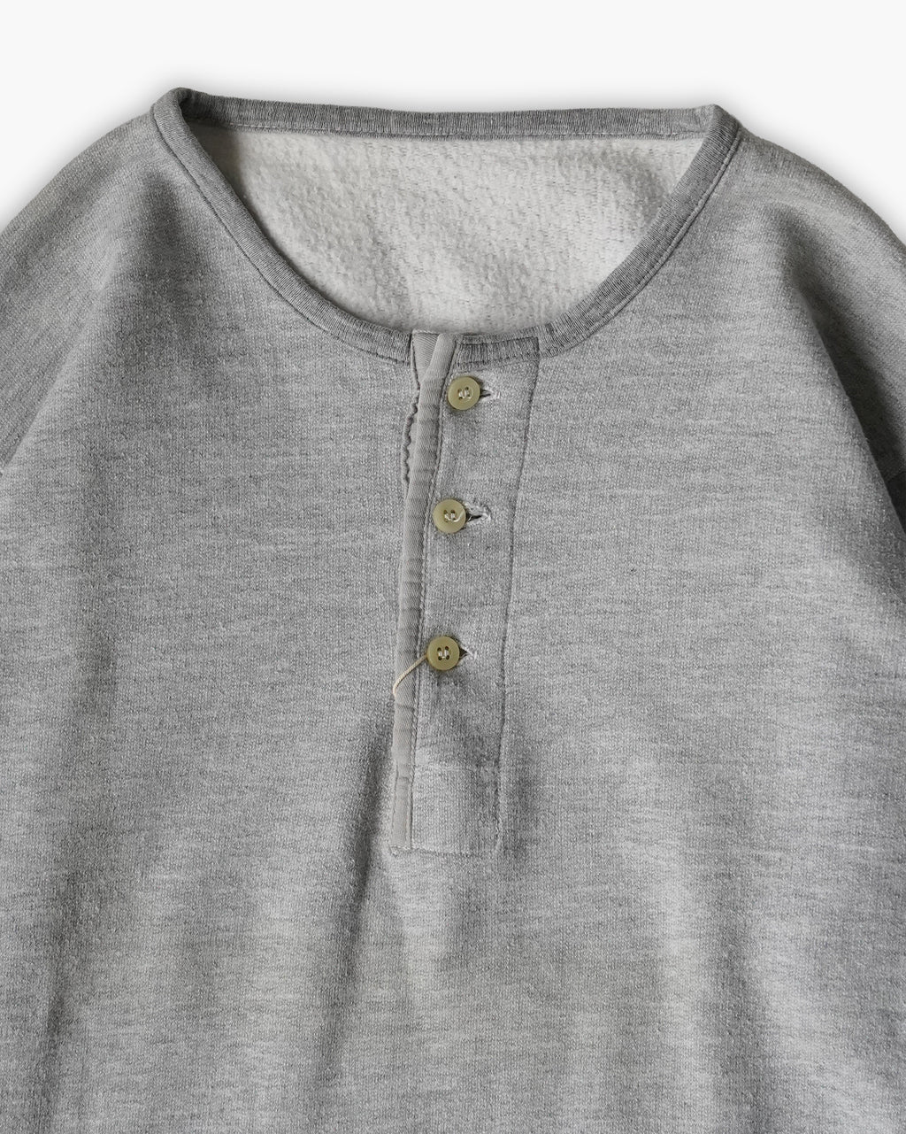 Henley Neck Sweatshirt