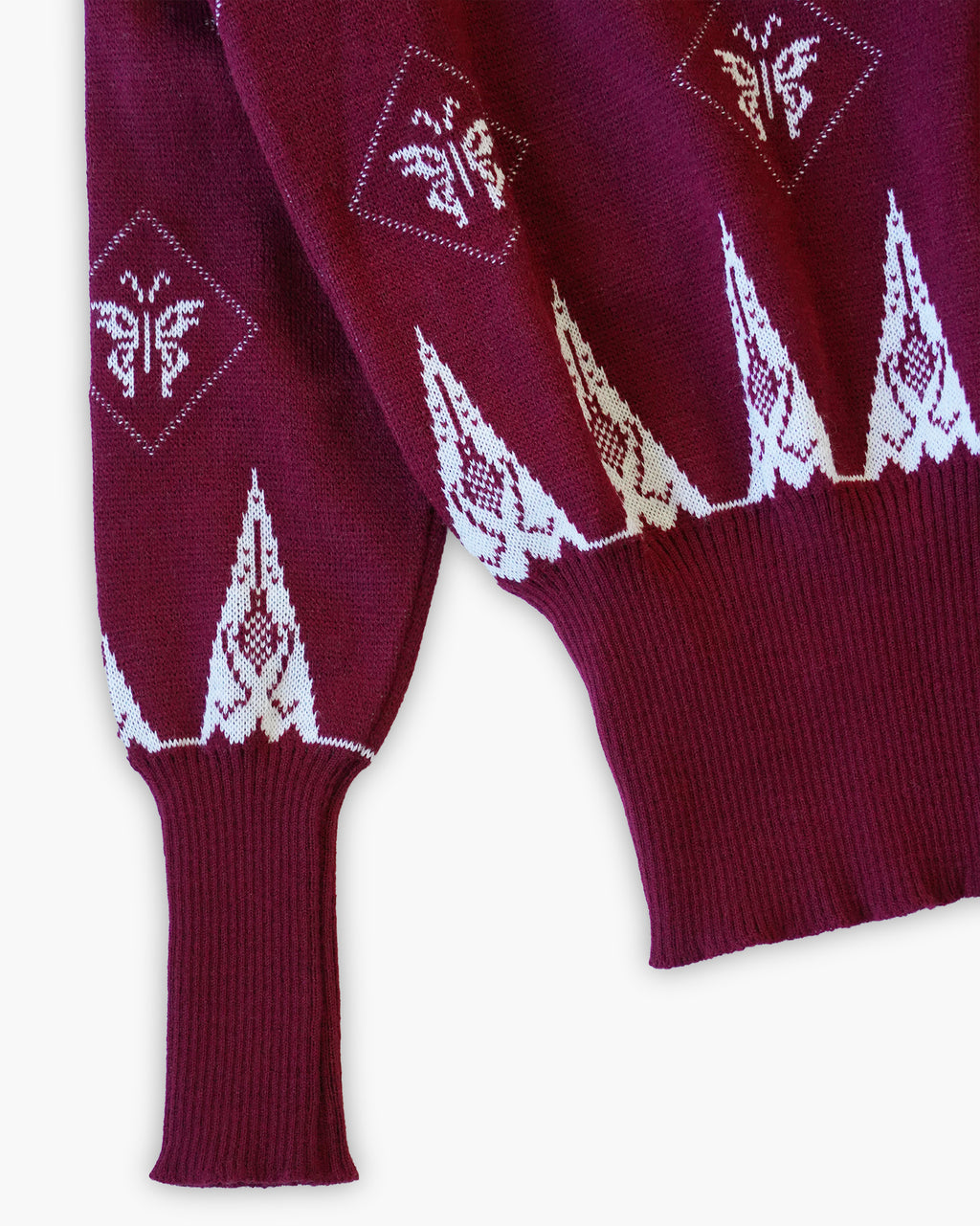 Butterfly Patterned Sweater