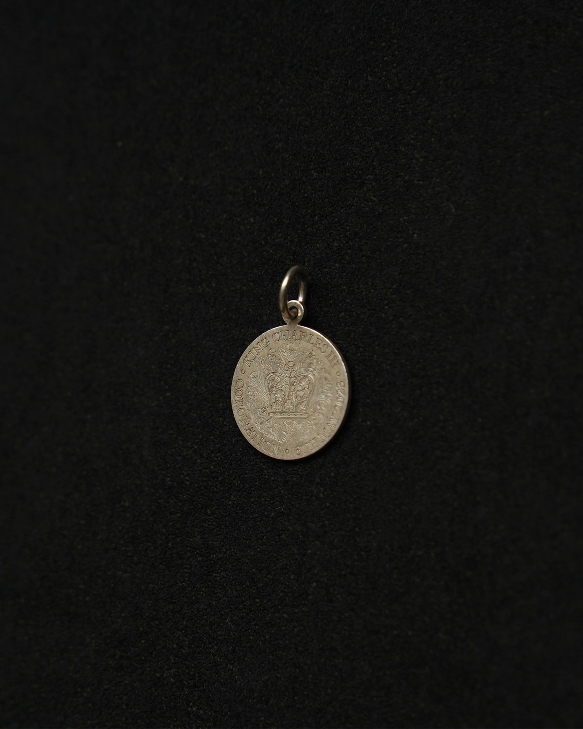 Silver Coronation Coin Charm (SVNL25025-2)