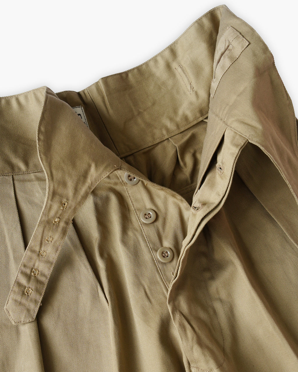 Cotton Gurkha Shorts - Beige