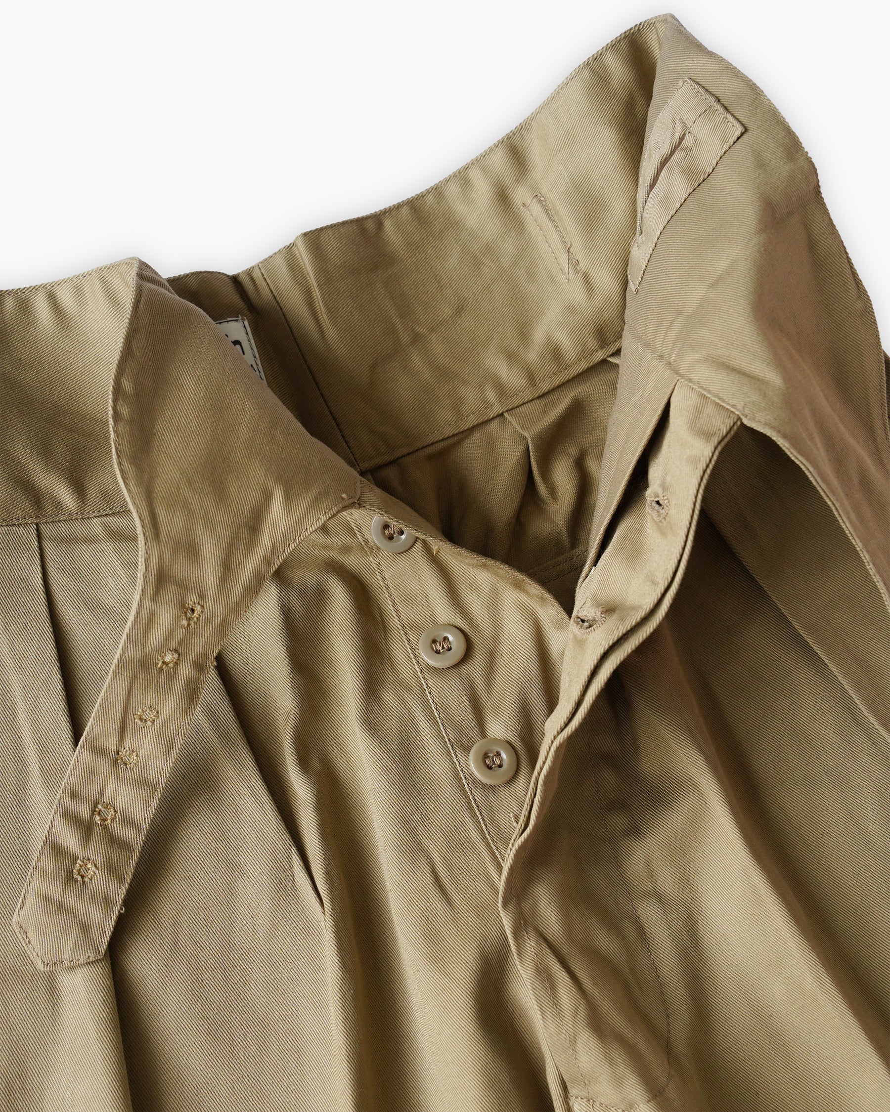 Cotton Gurkha Shorts - Beige