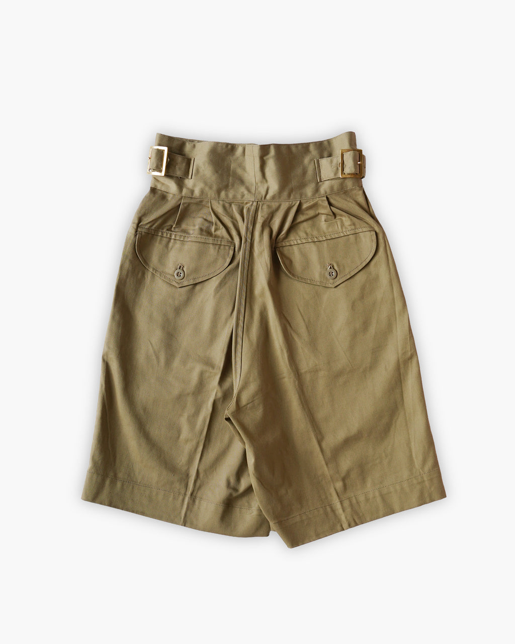 Cotton Gurkha Shorts - Beige