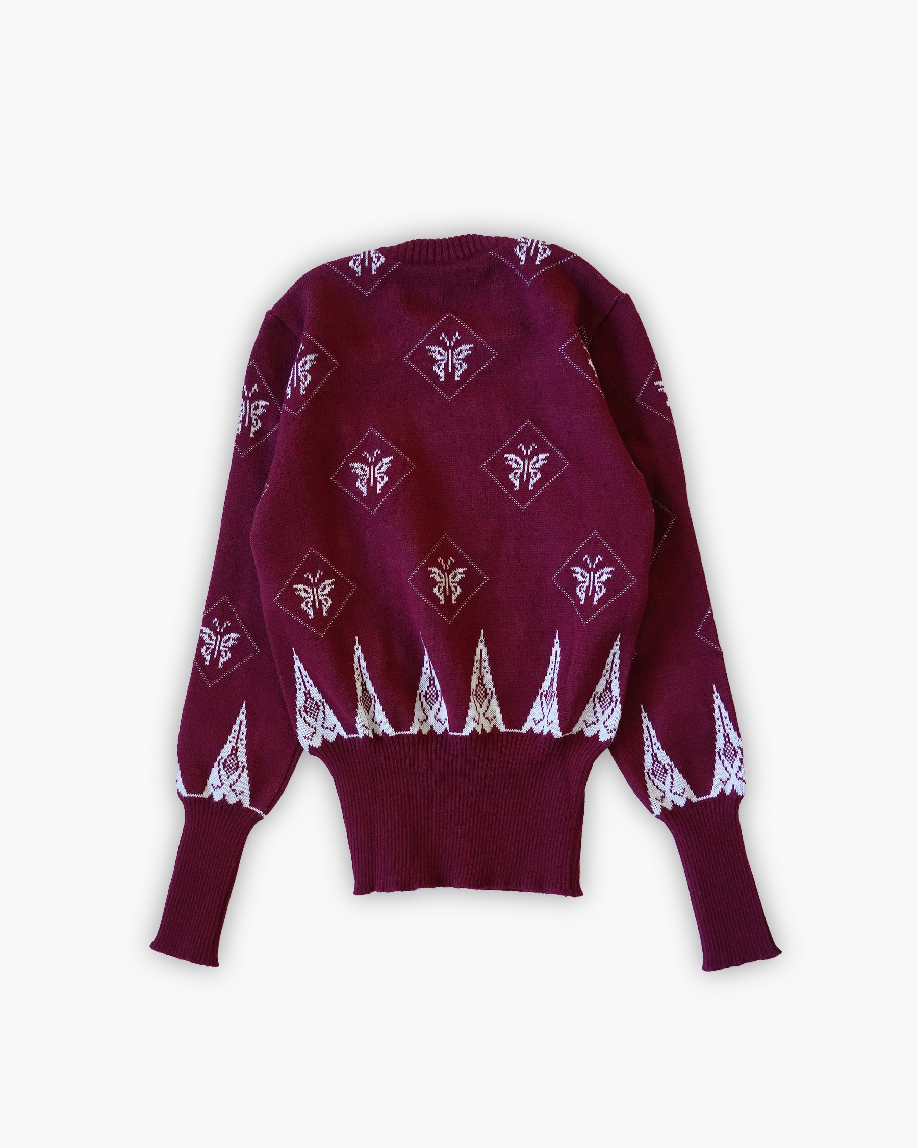 Butterfly Patterned Sweater
