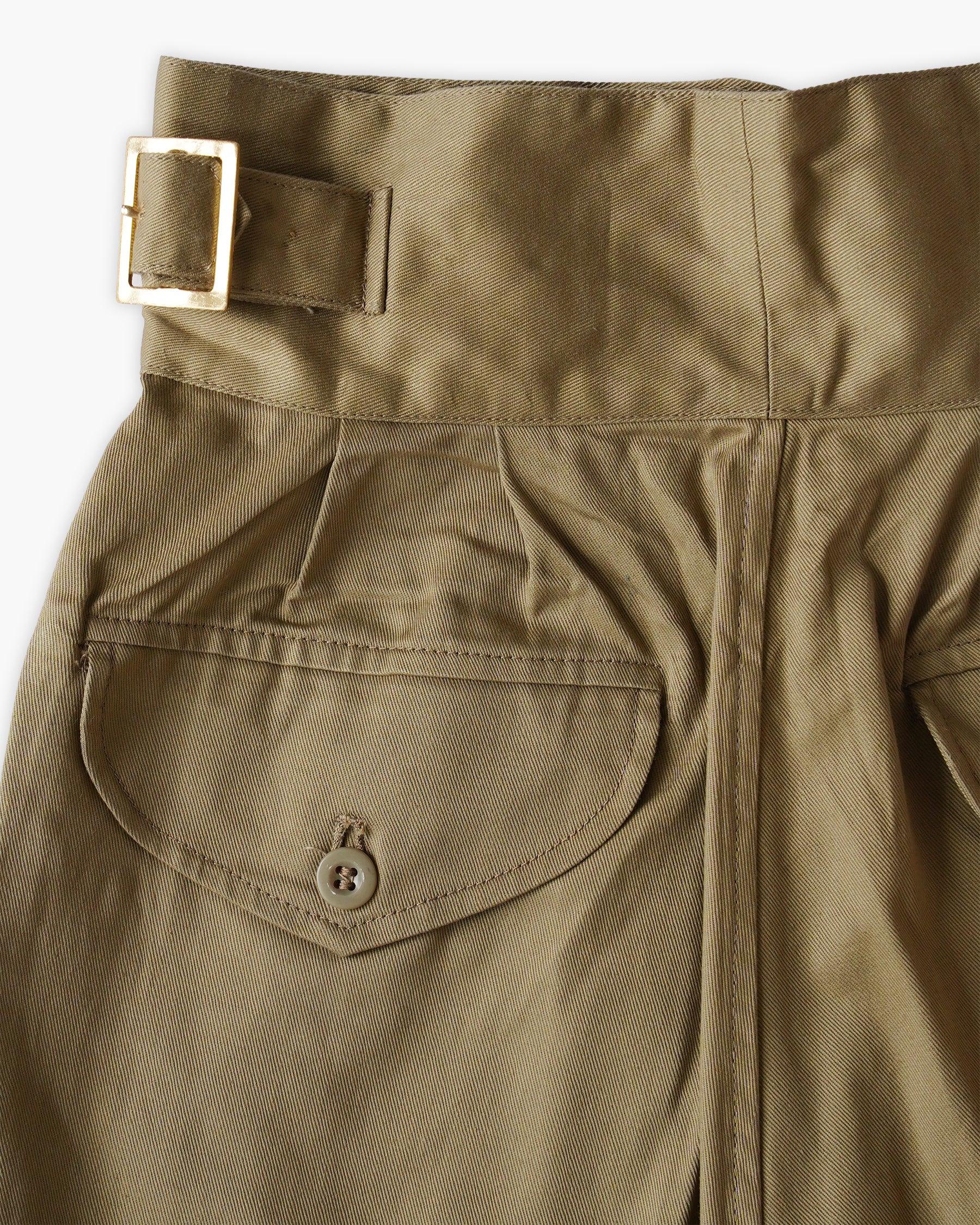 Cotton Gurkha Shorts - Beige