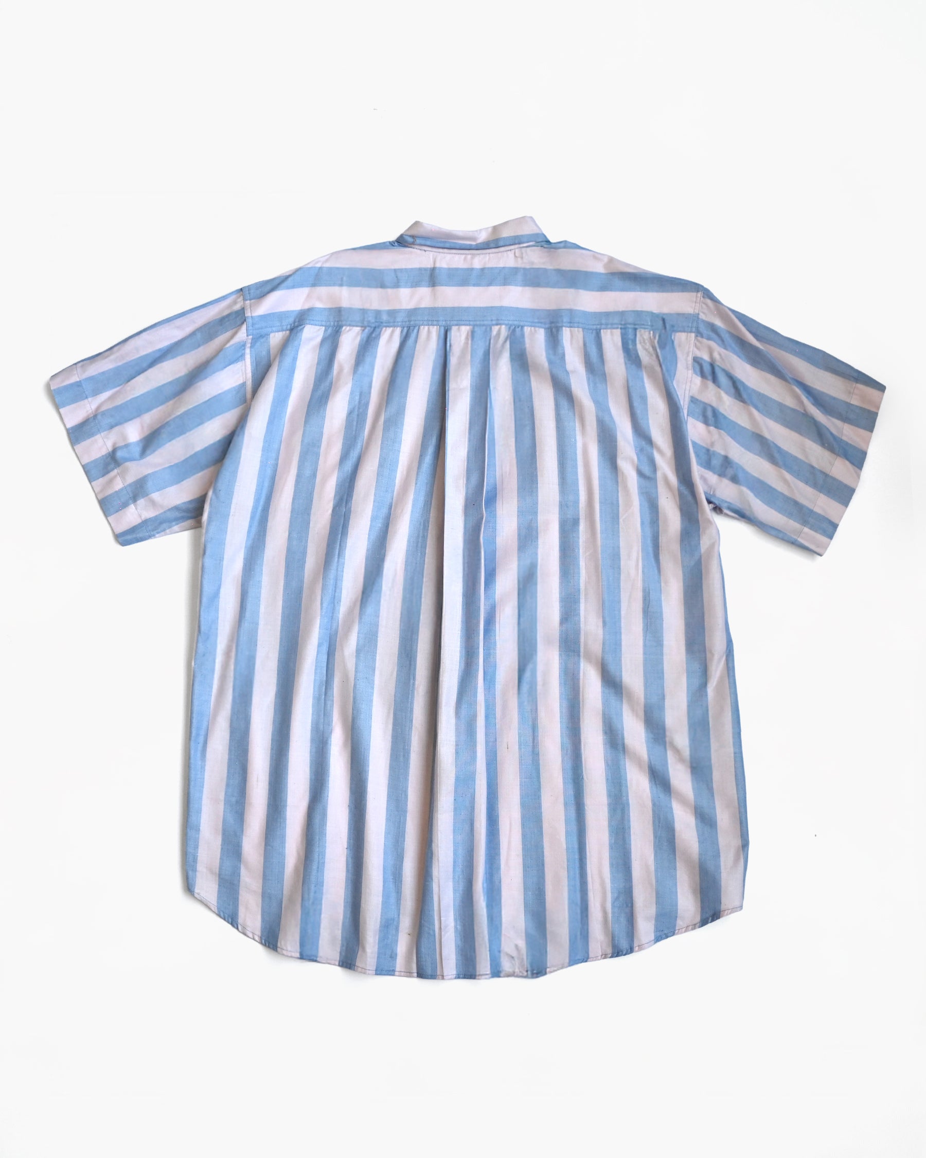 "GOOUCH" Rayon x Cotton Striped Shirt
