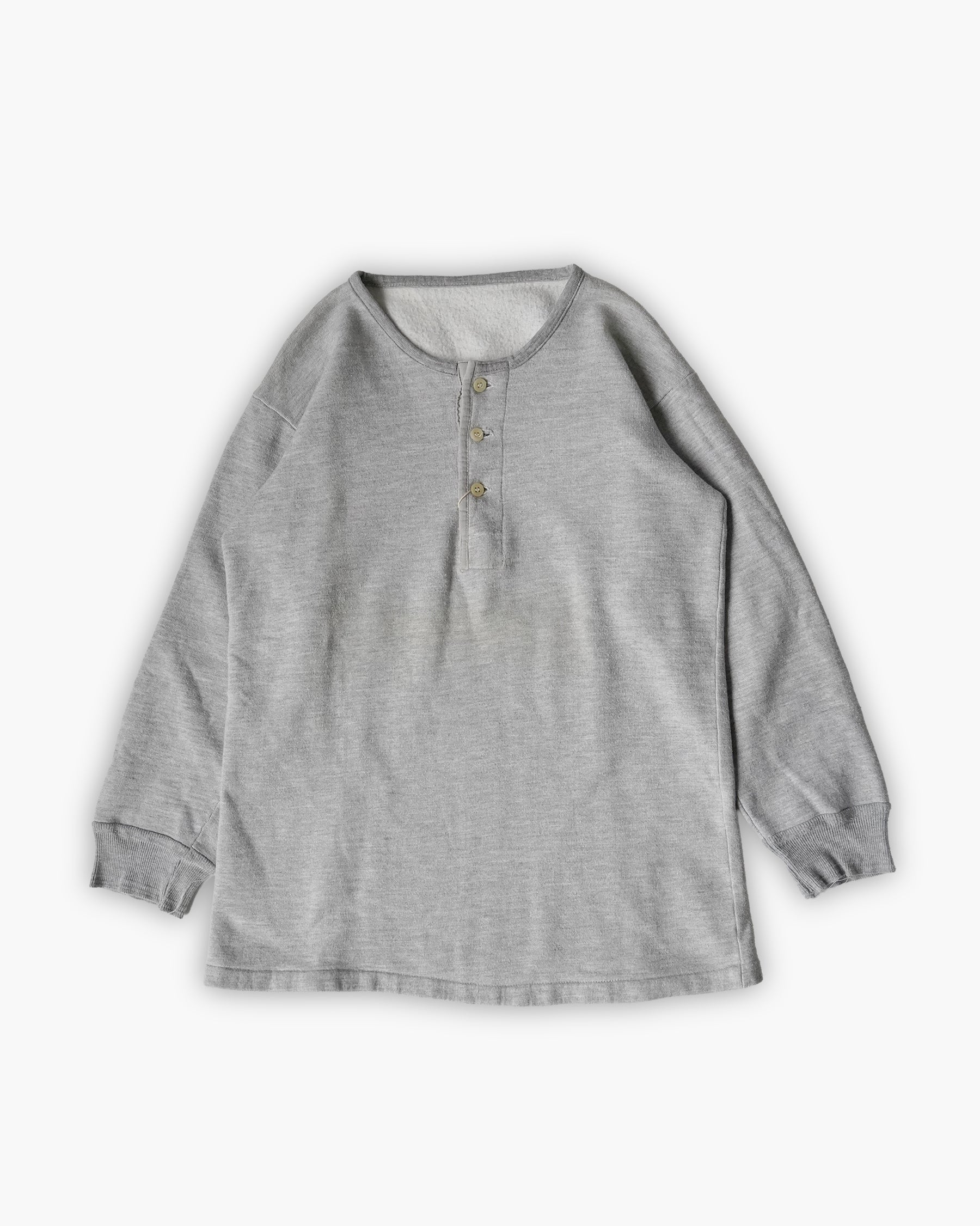 Henley Neck Sweatshirt