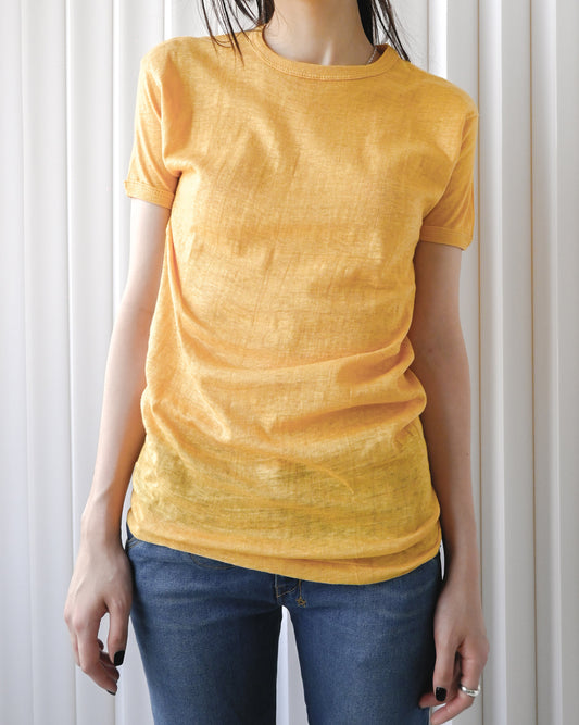 Pale Color T-shirt - Mustard