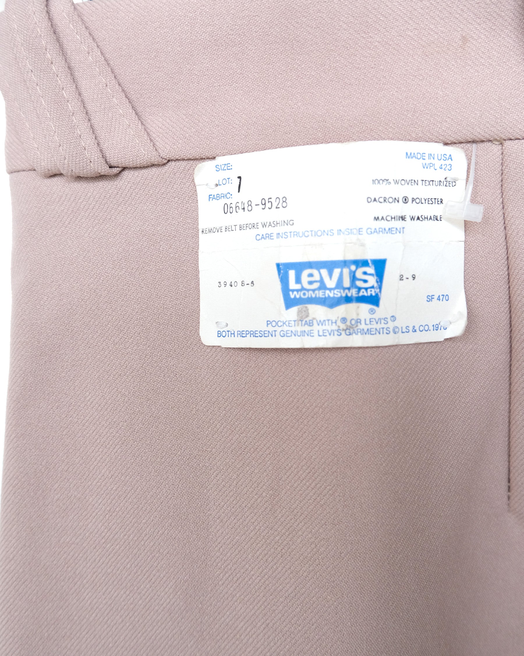 Levis Poly Slacks - Pink Beige