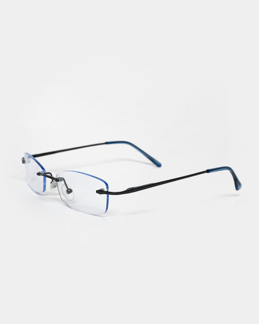 NOS 90s Light Blue Lens Framless Sunglasses